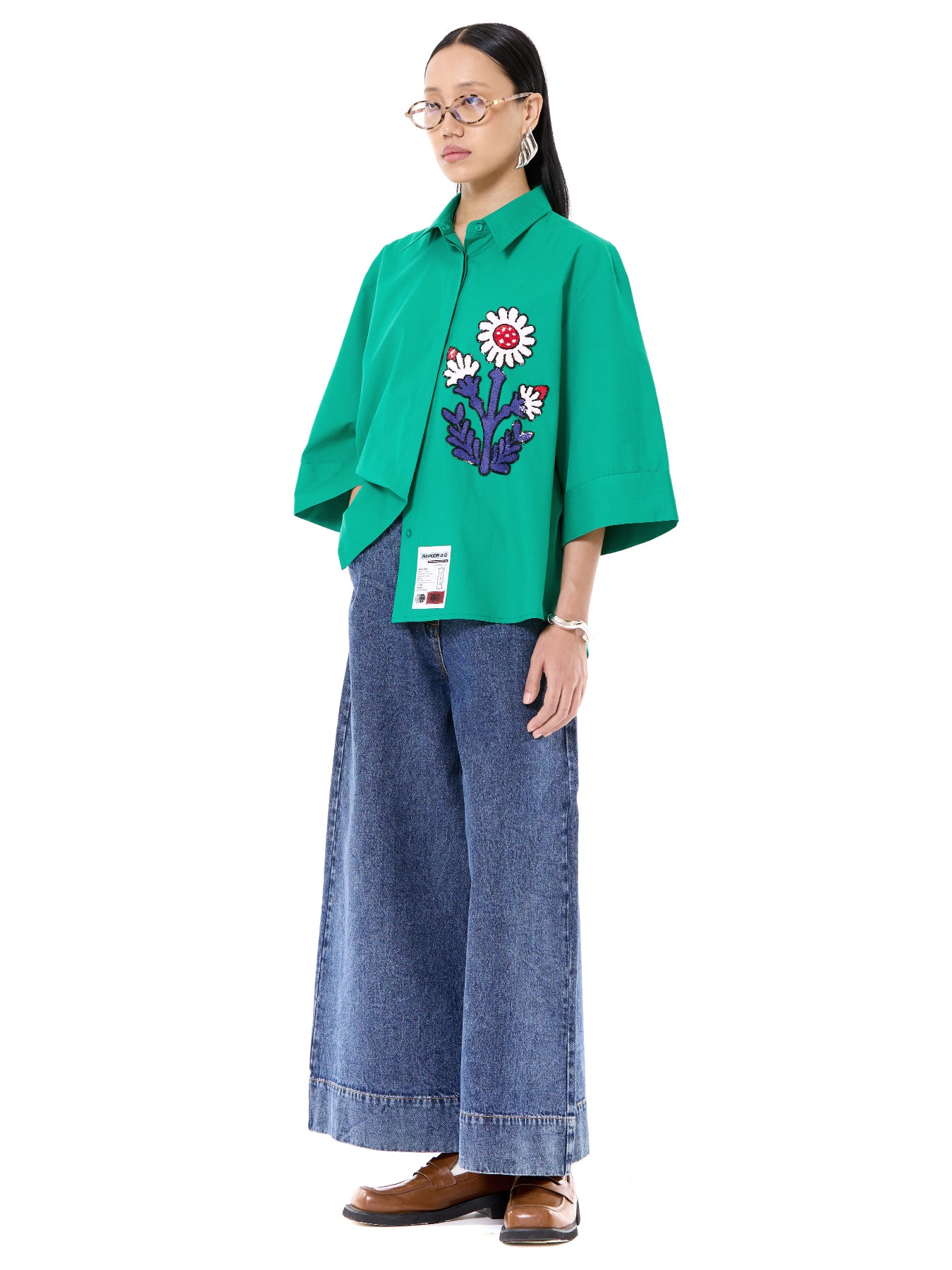 Embroidered Oversize Shirt