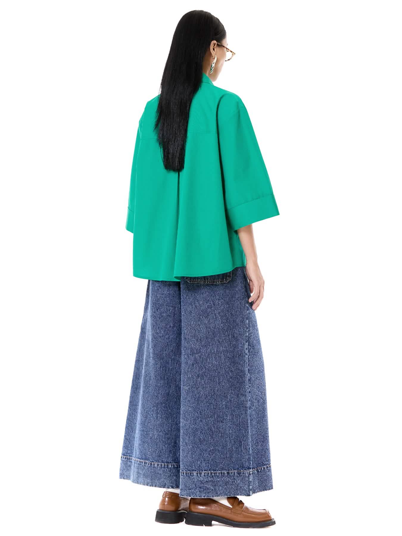 Embroidered Oversize Shirt