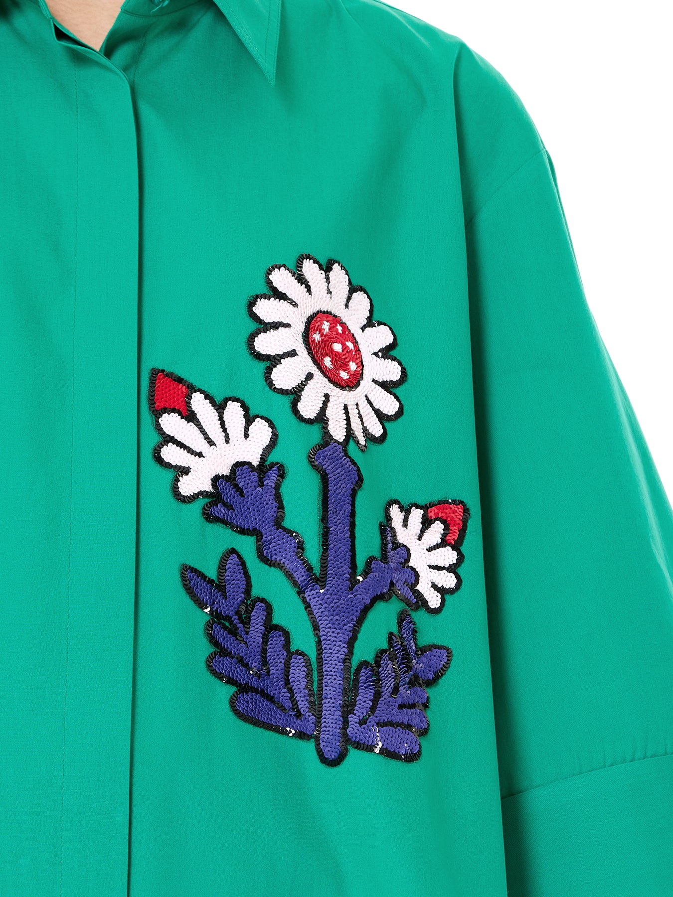 Embroidered Oversize Shirt