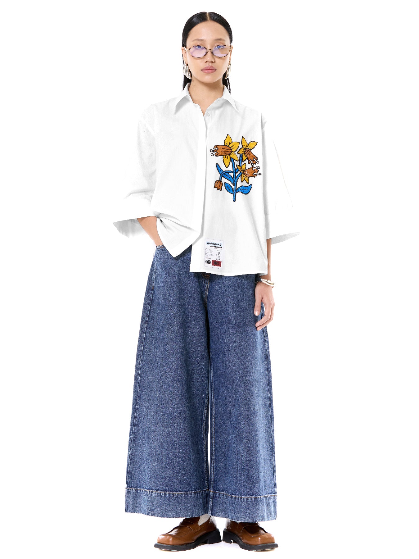 Embroidered Oversize Shirt