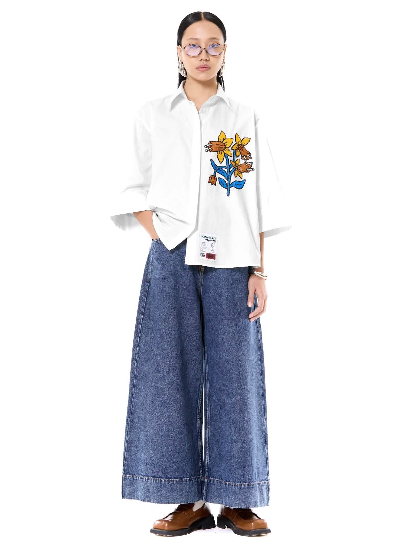 Embroidered Oversize Shirt