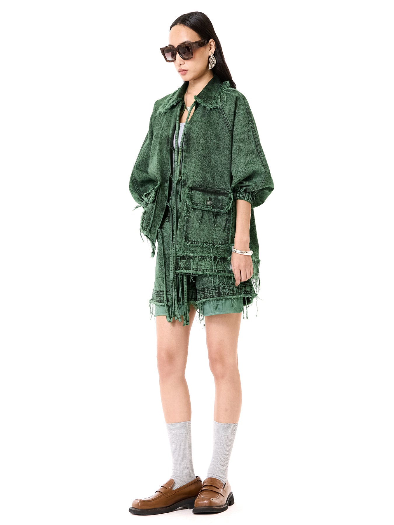 Raw Edge Denim Co-ord Set