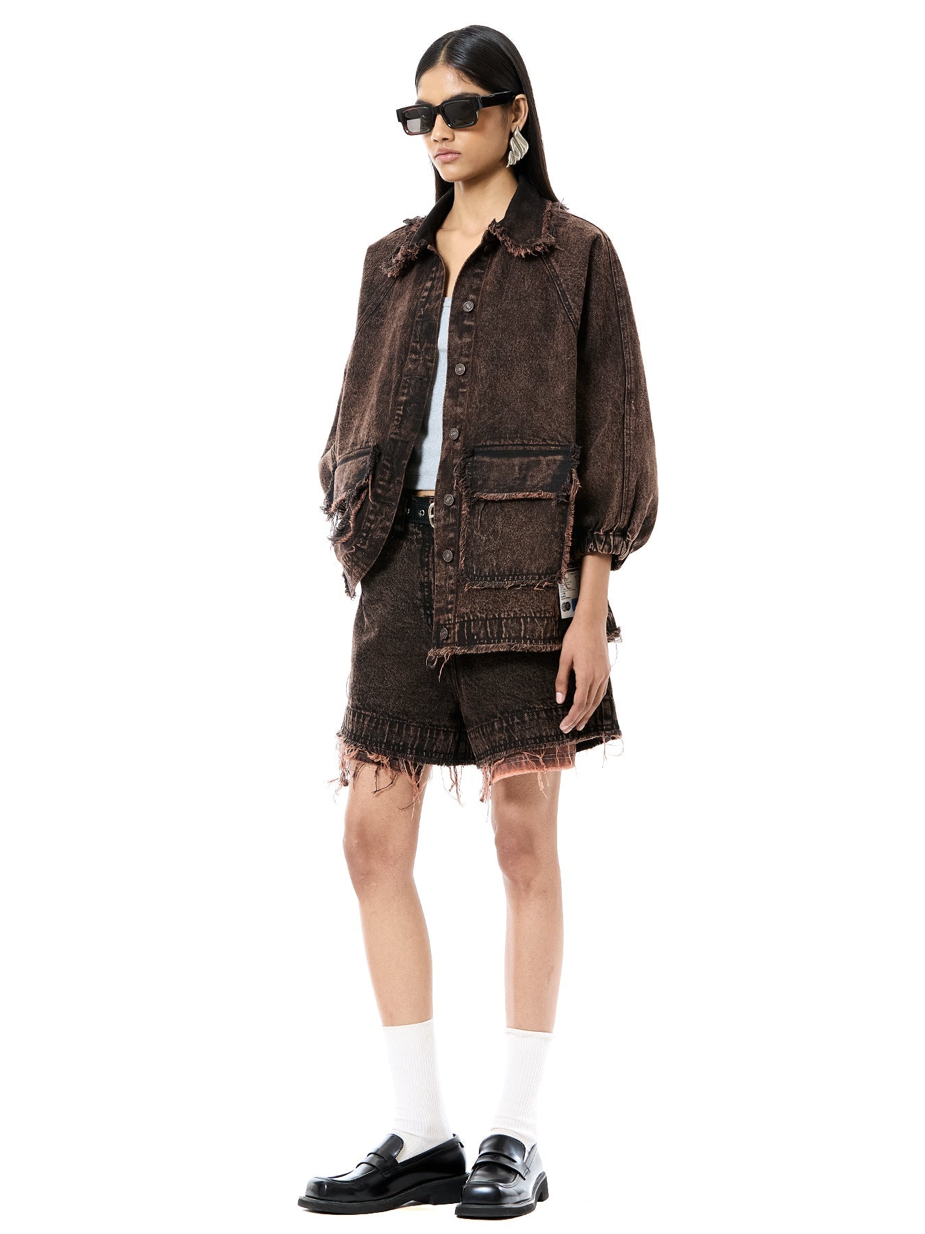 Raw Edge Denim Co-ord Set