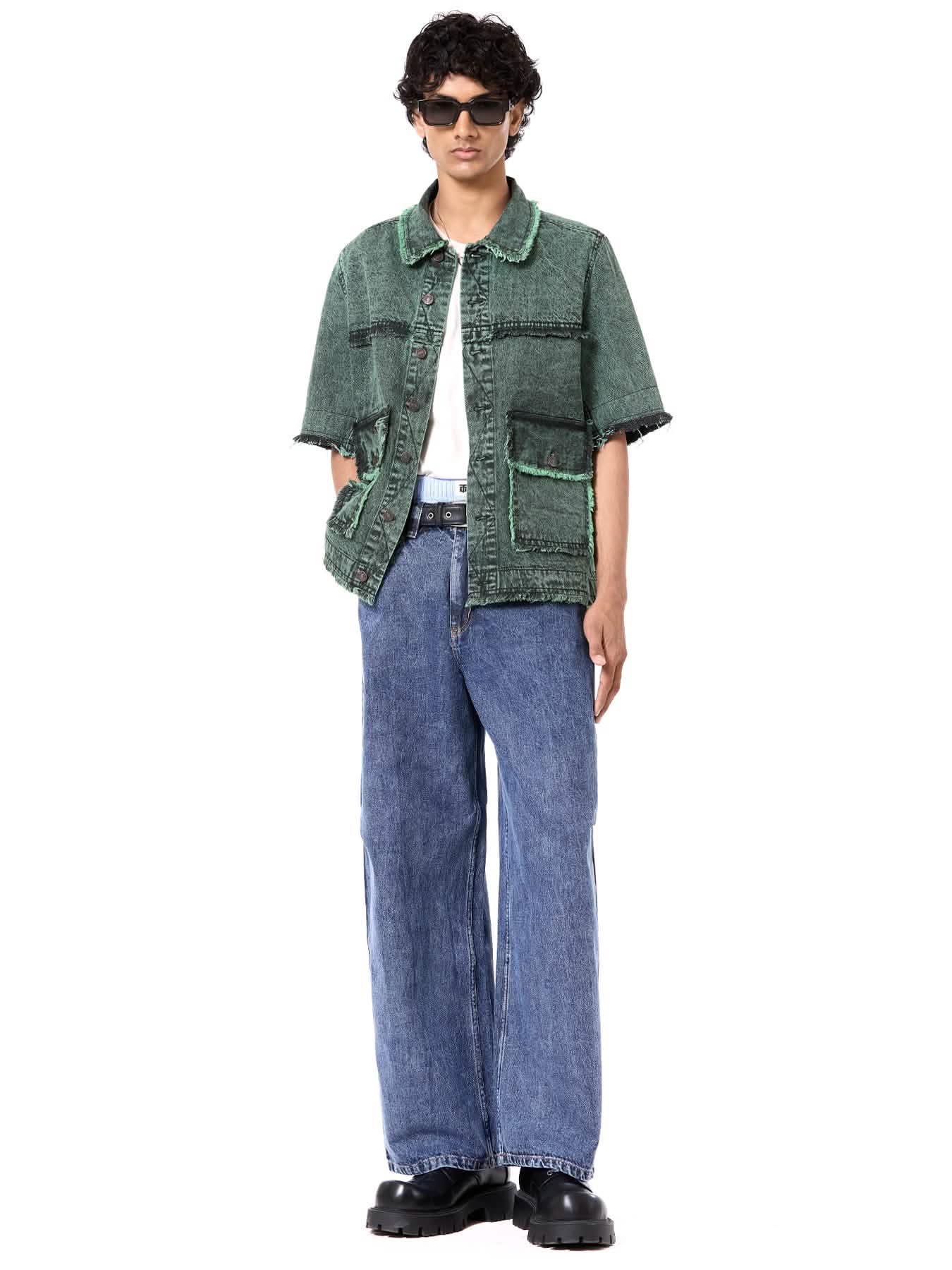 Raw Edge Oversize Jacket