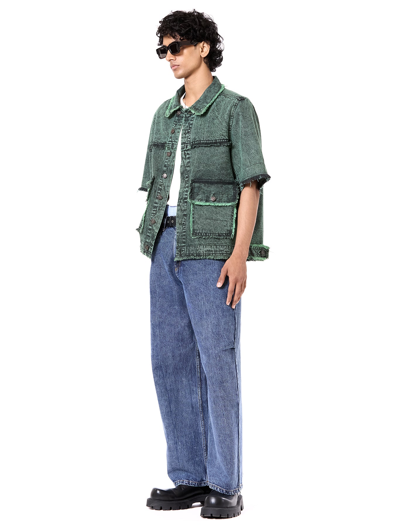 Raw Edge Oversize Jacket