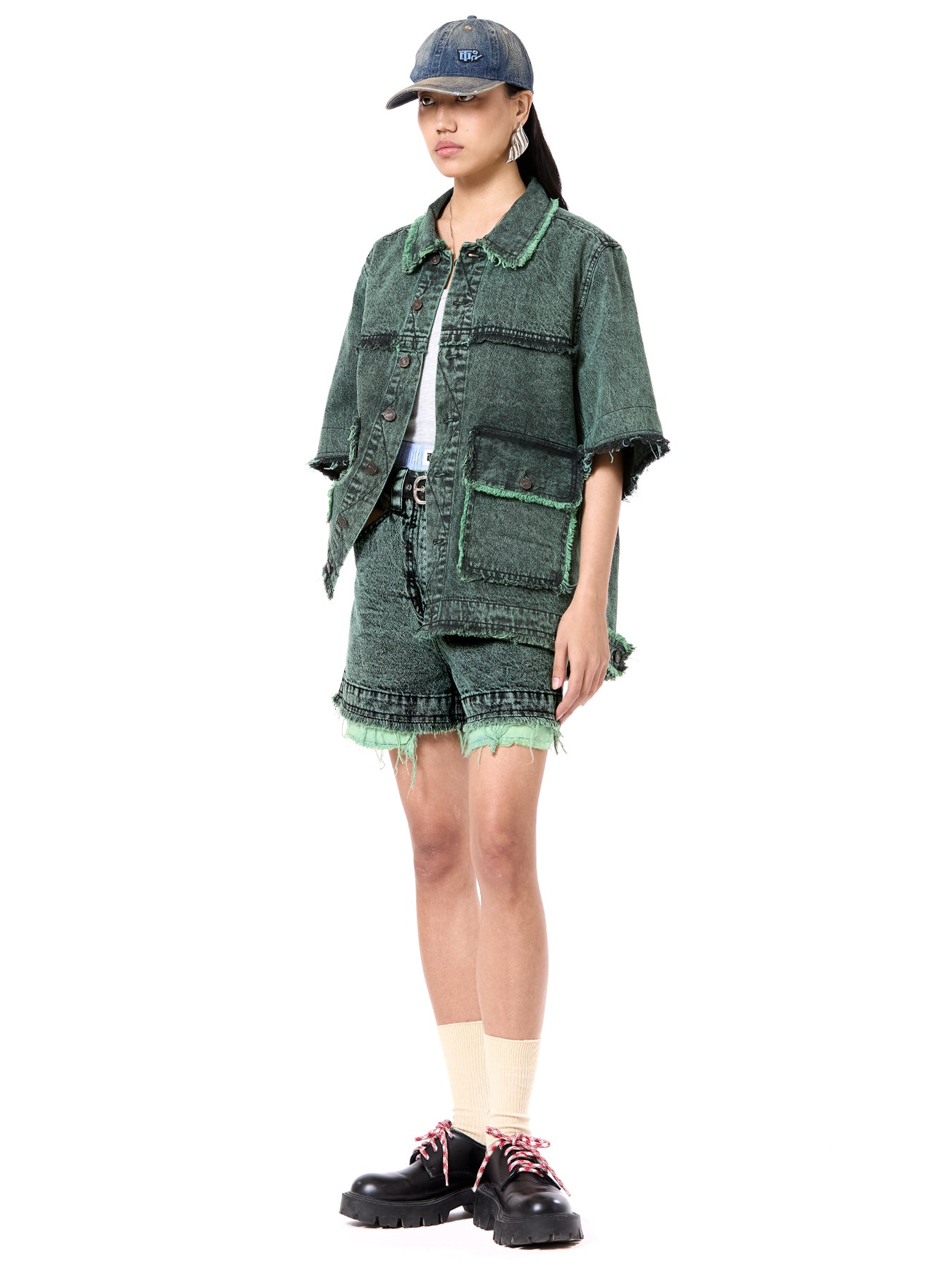 Raw Edge Oversize Jacket