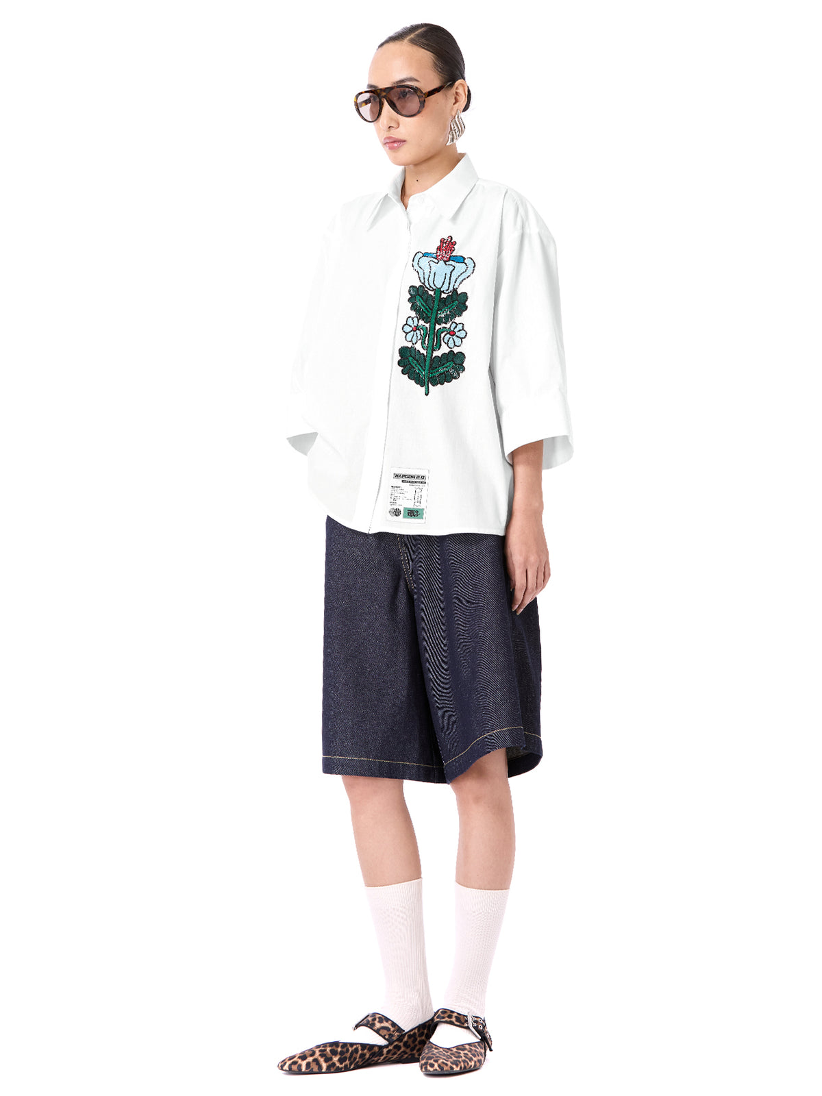 Embroidered Oversize Shirt