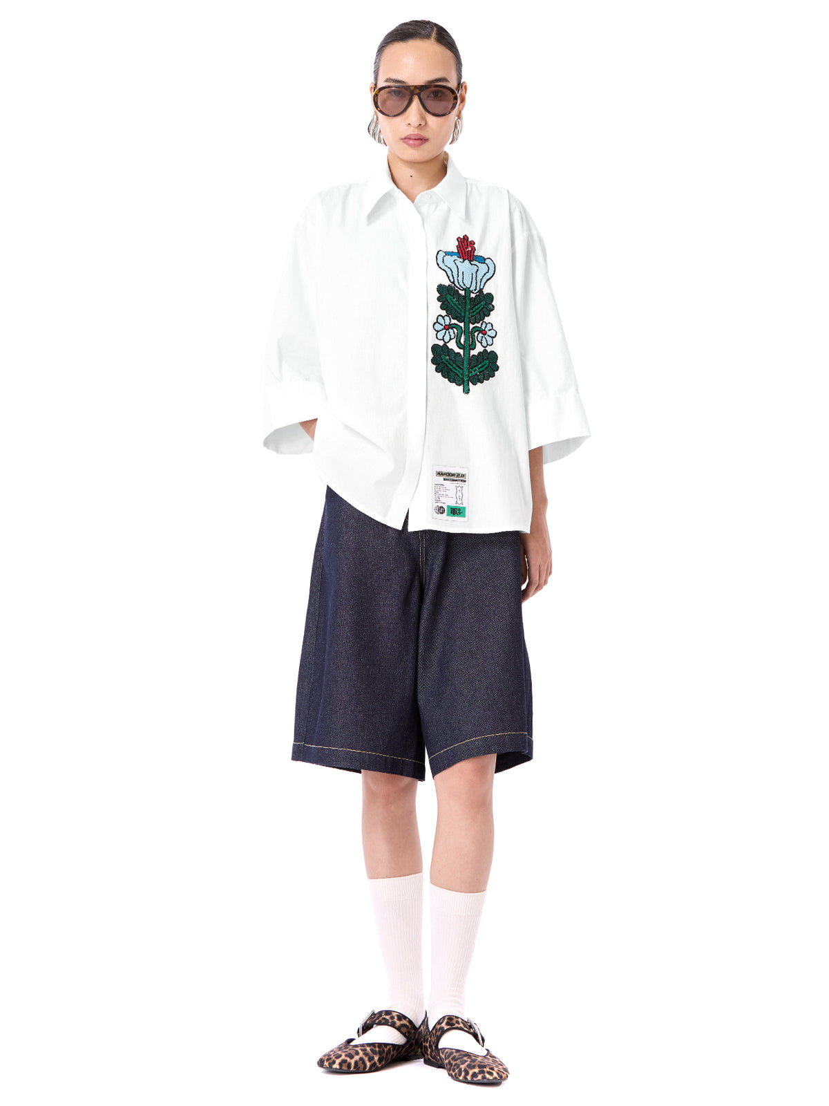 Embroidered Oversize Shirt