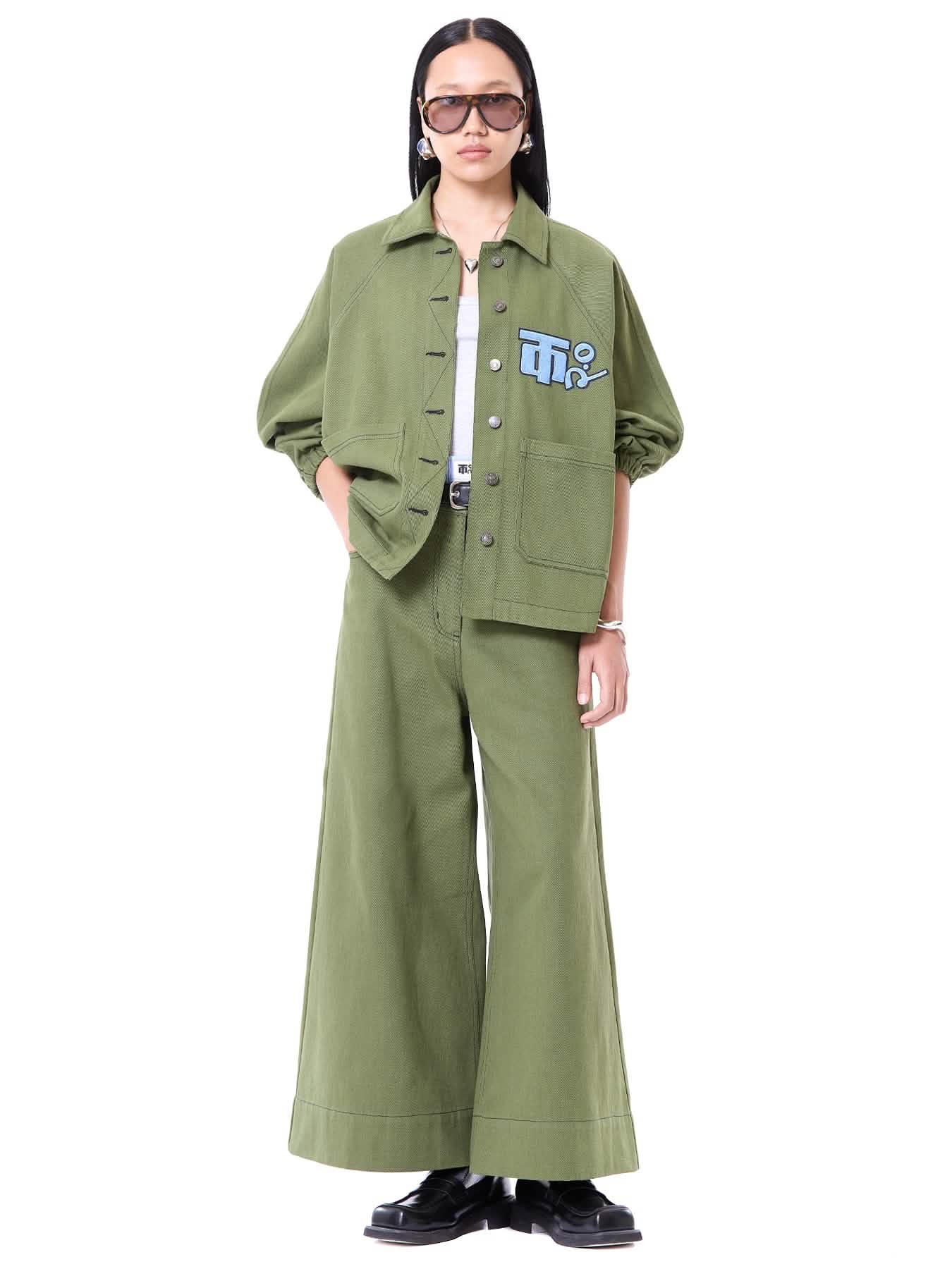 Logo Oversize Shacket Co-ord Set