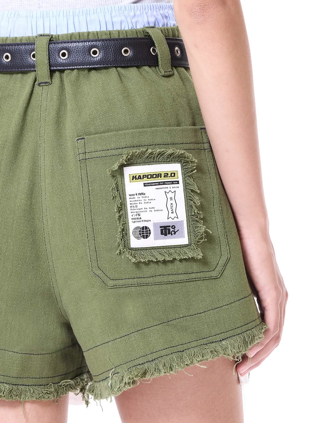 Raw Edge Denim Shorts