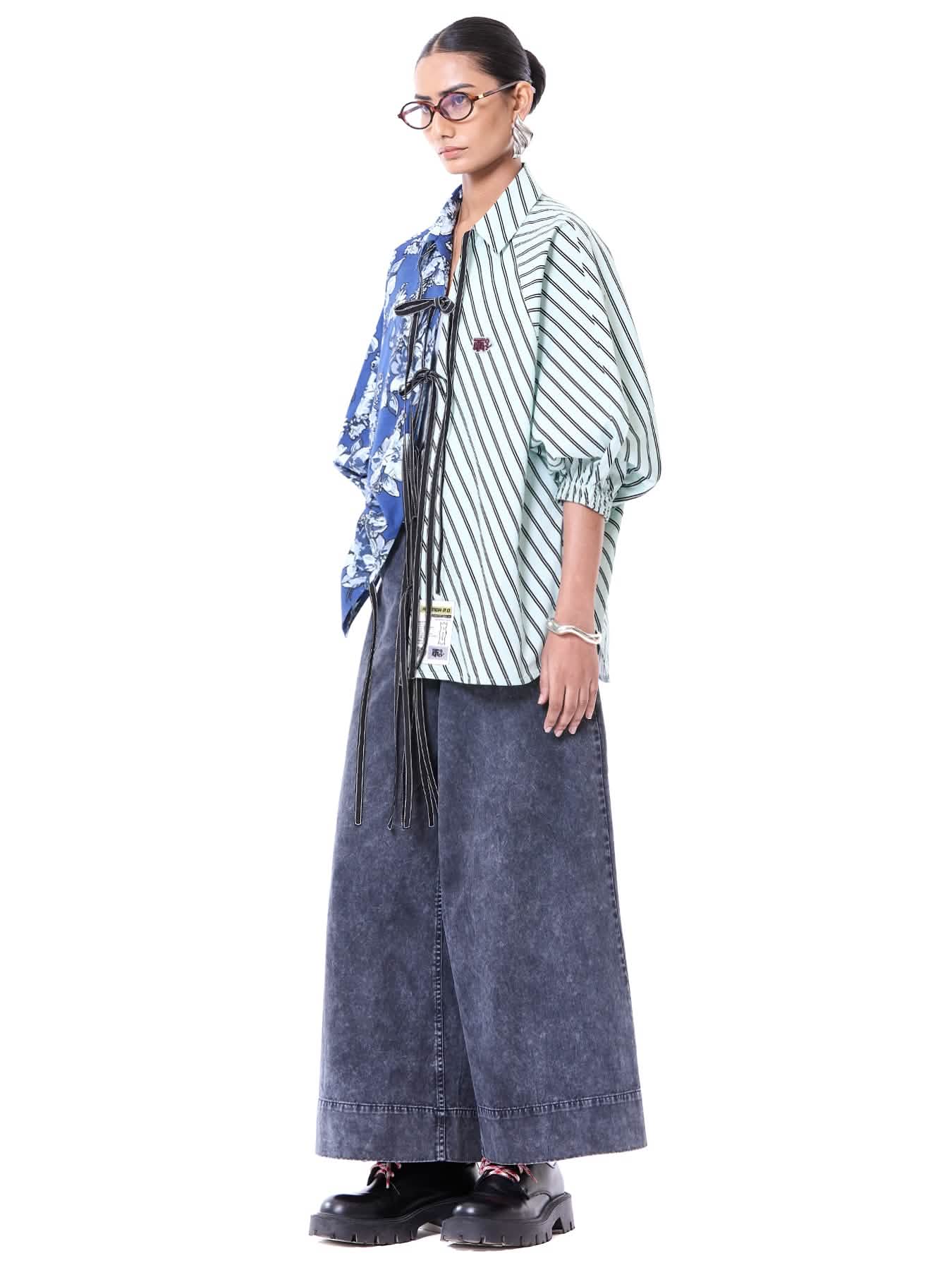 Wing Split Tie-up Shirt