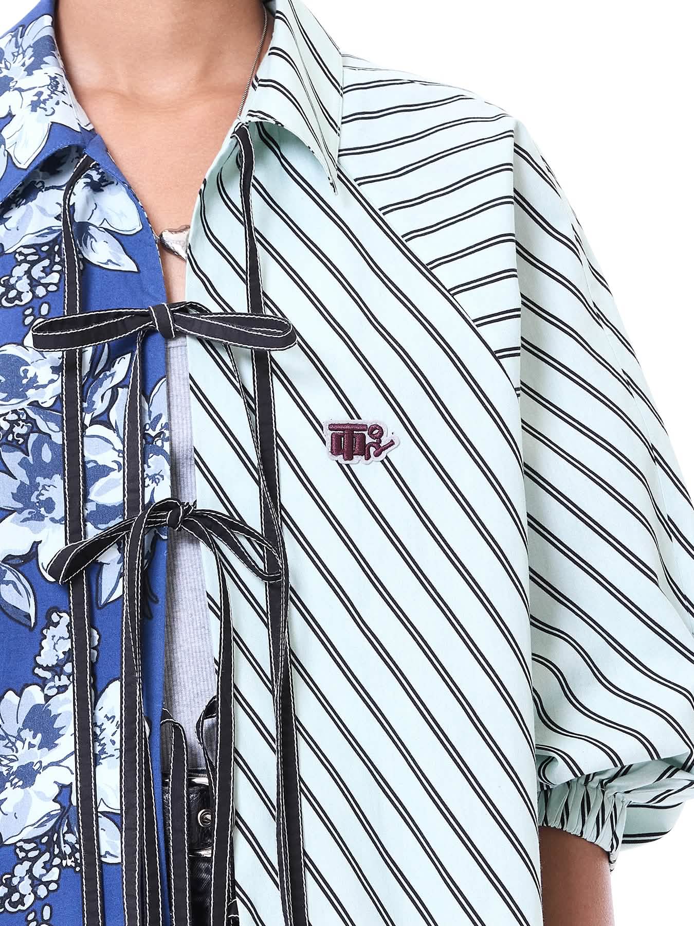 Wing Split Tie-up Shirt