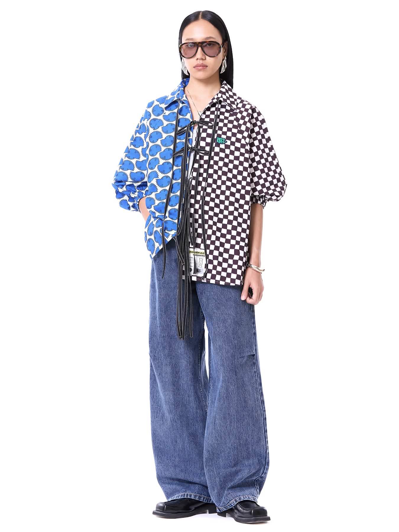Wing Split Tie-up Shirt