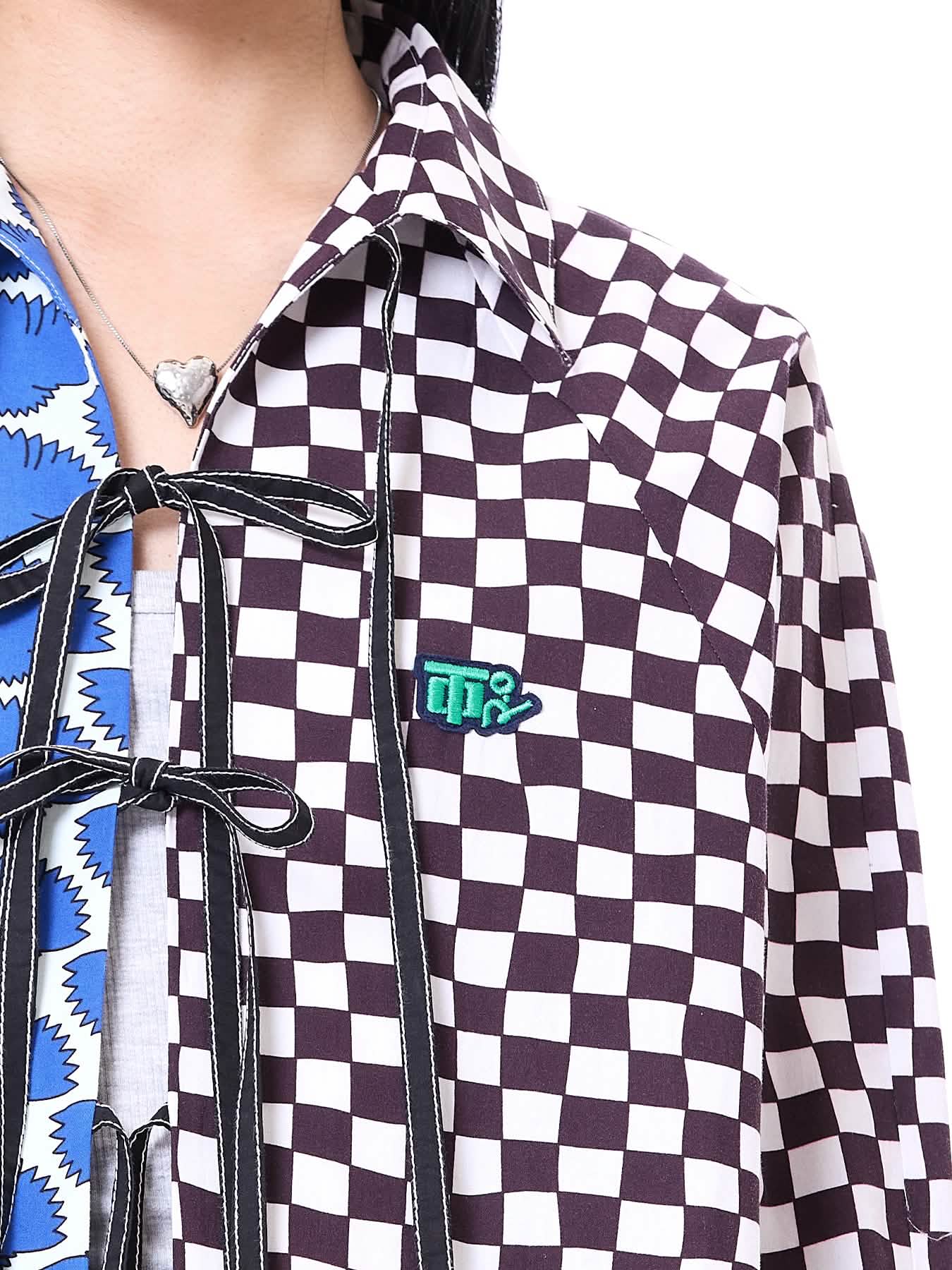Wing Split Tie-up Shirt