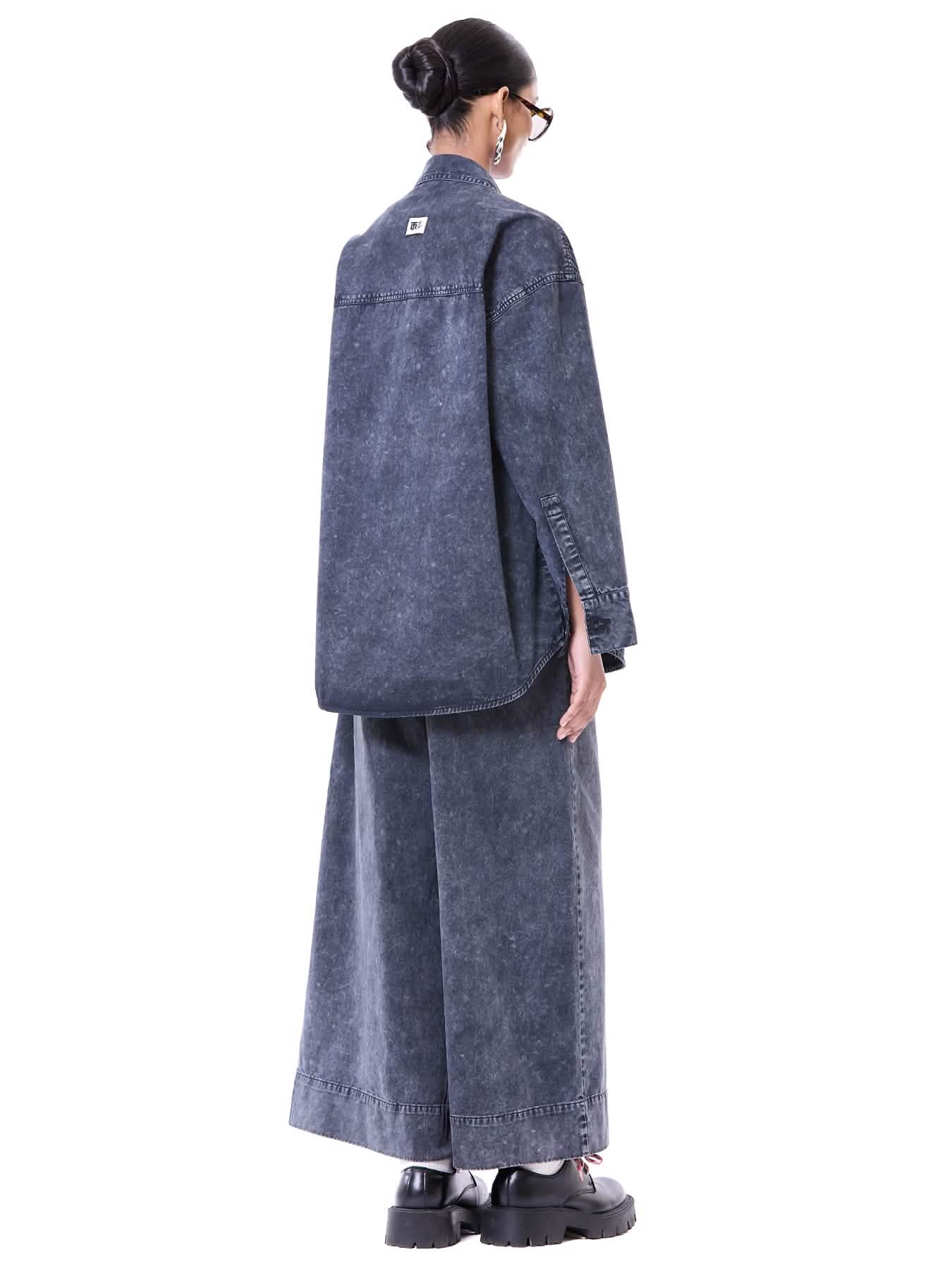 Washed Tie-up Shacket
