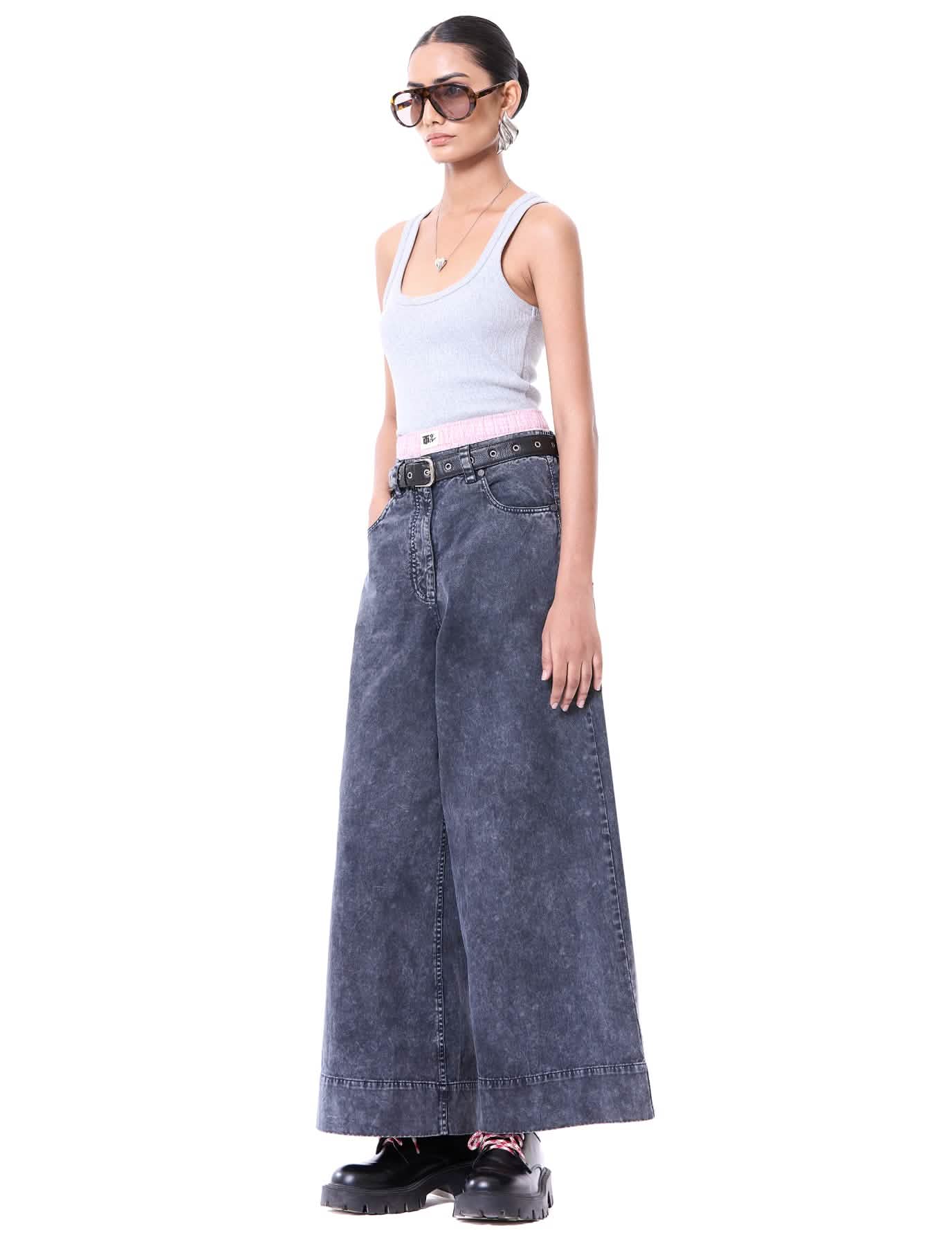 Washed Flared Jeans