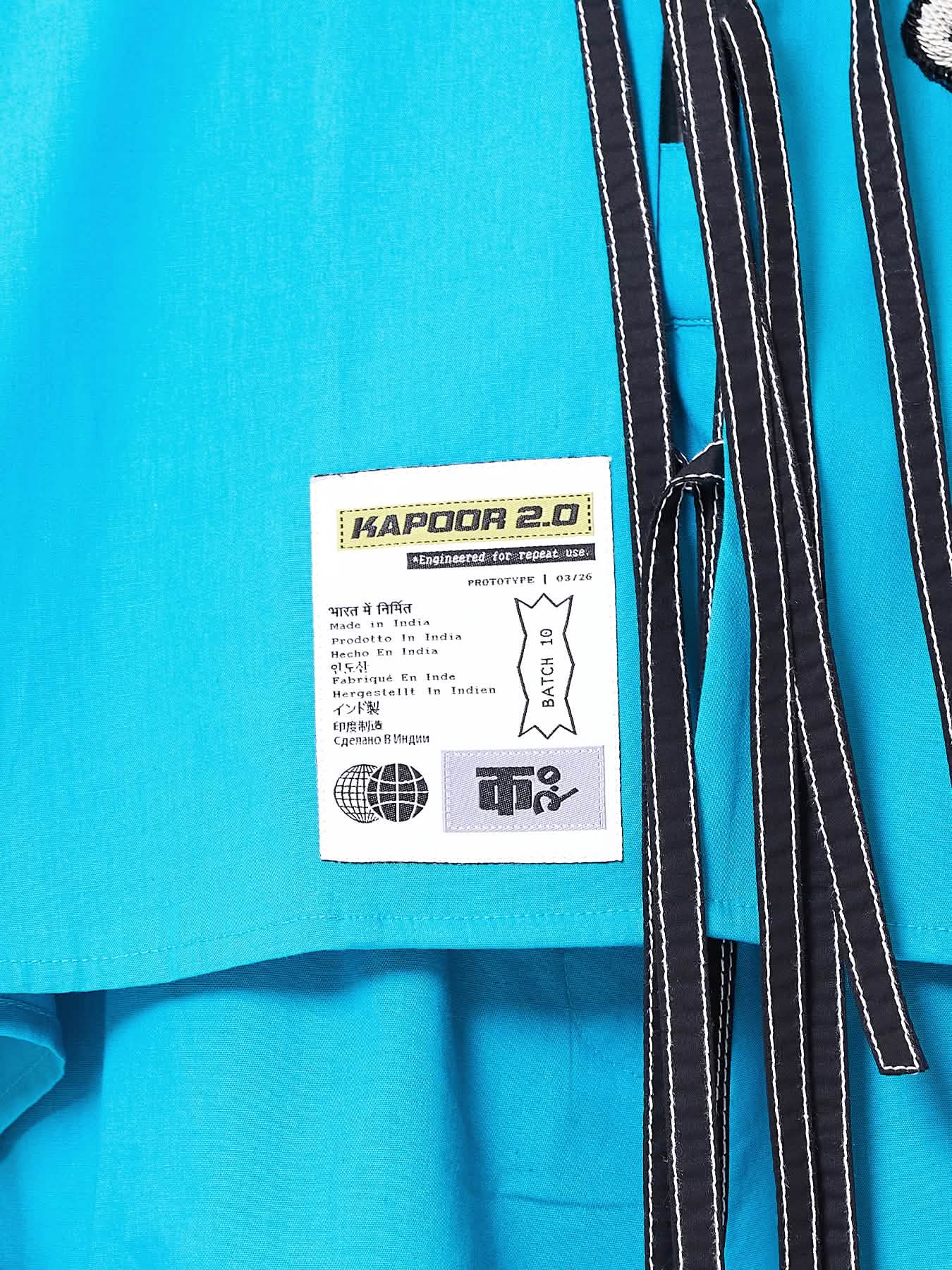 Embroidered Kaftan Tie-up Co-ord Set