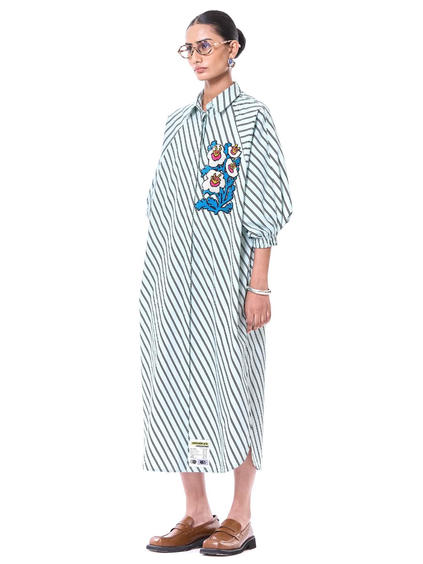 Embroidered Wing Dress