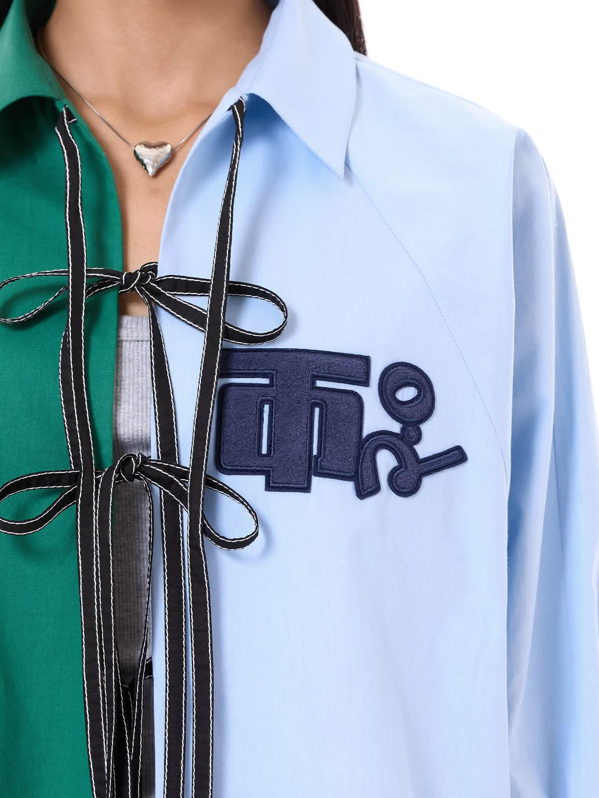 Logo Wing Tie-up Shirt