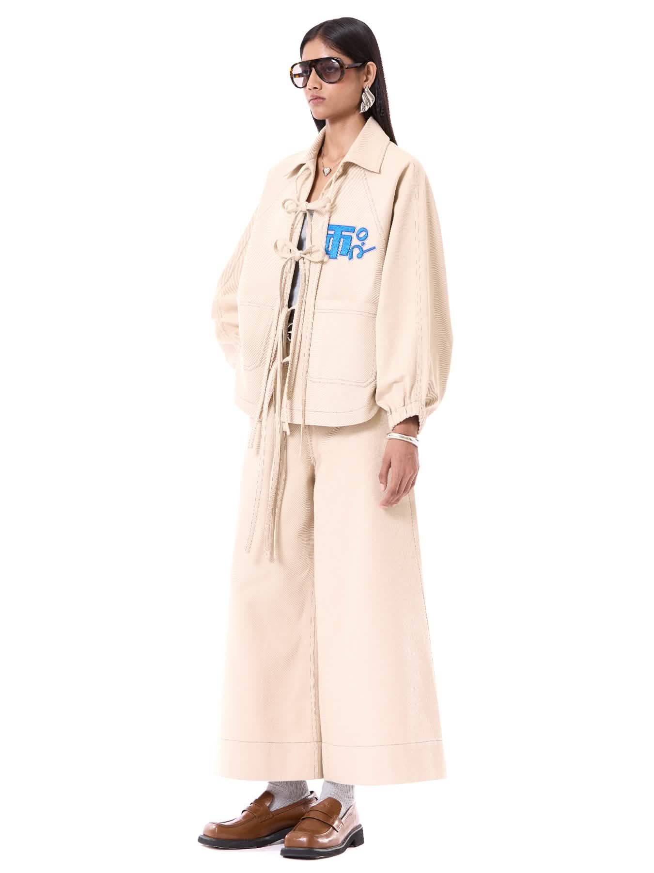 Logo Tie-up Shacket
