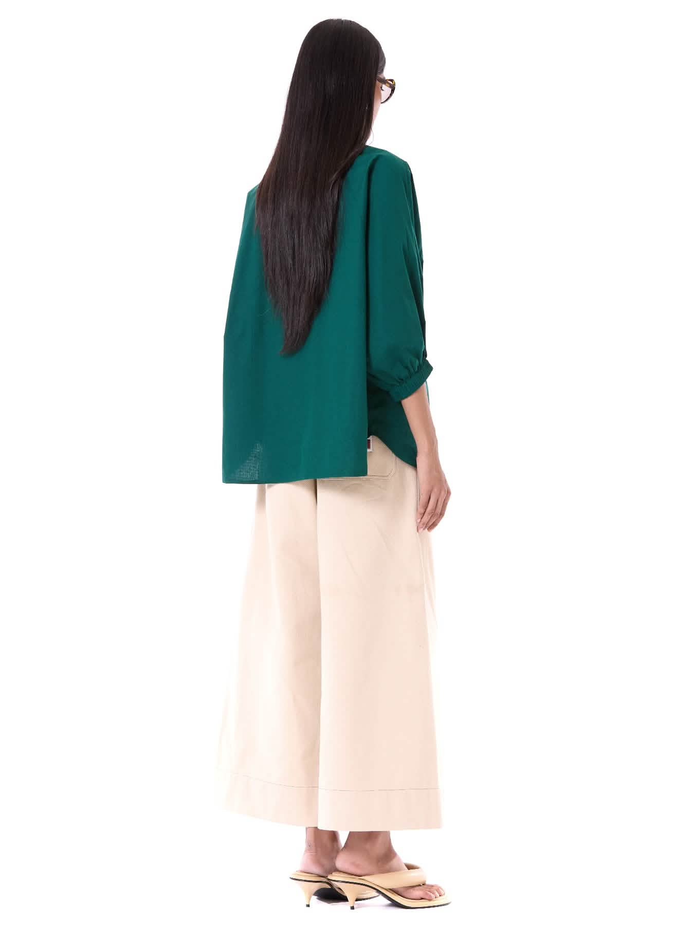 Embroidered Tie-up Shirt