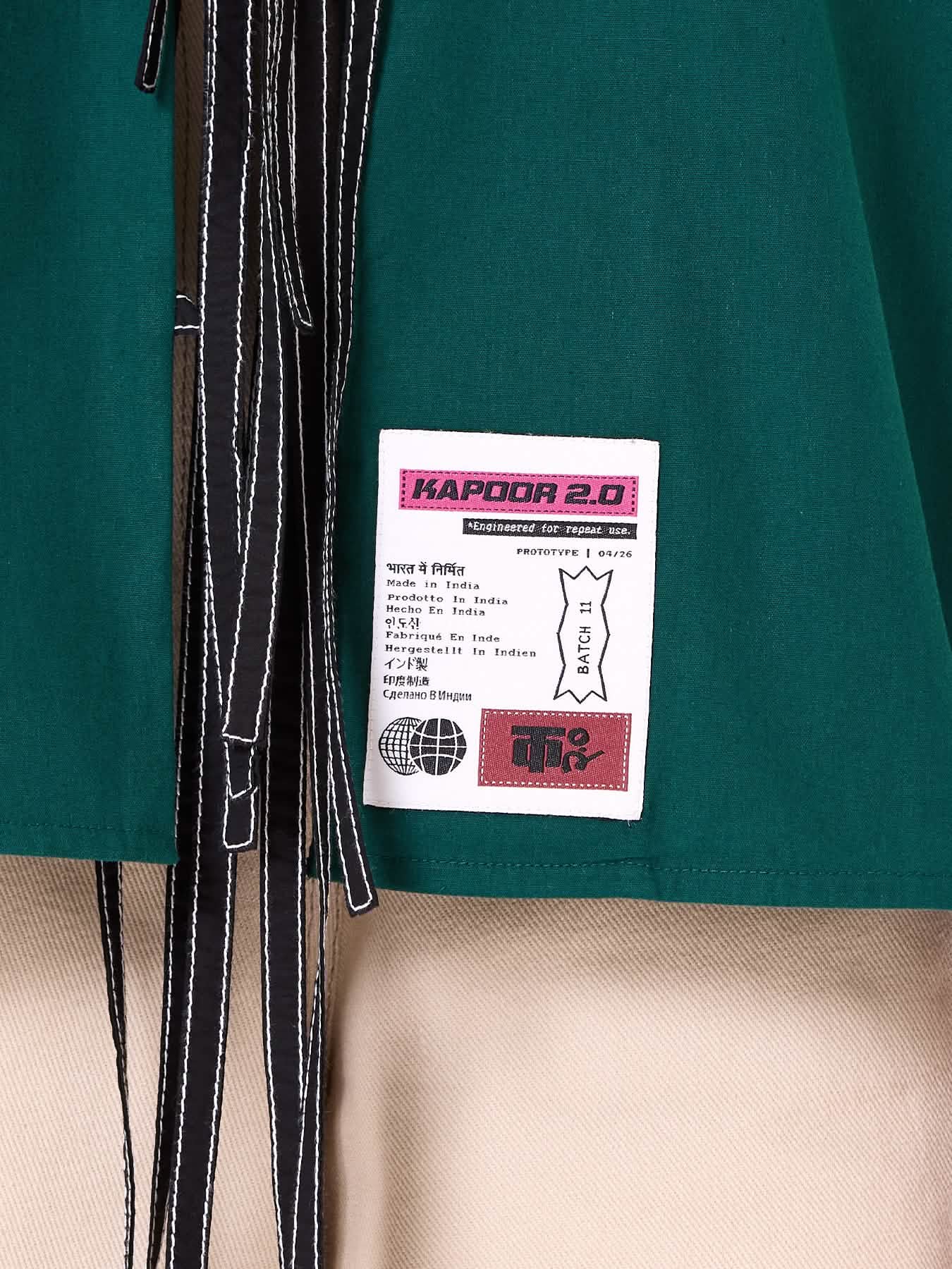 Embroidered Tie-up Shirt