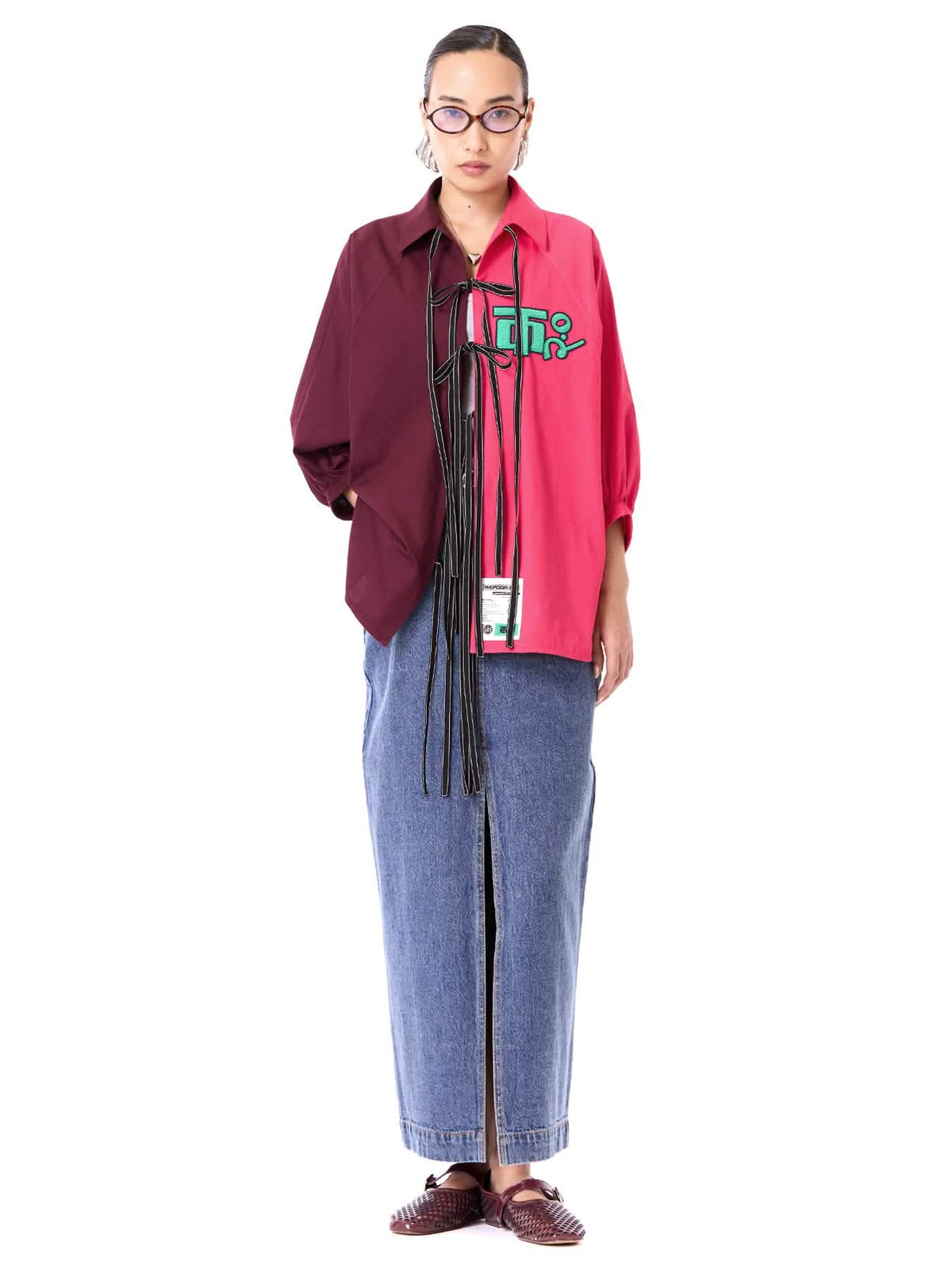 Logo Wing Tie-up Shirt