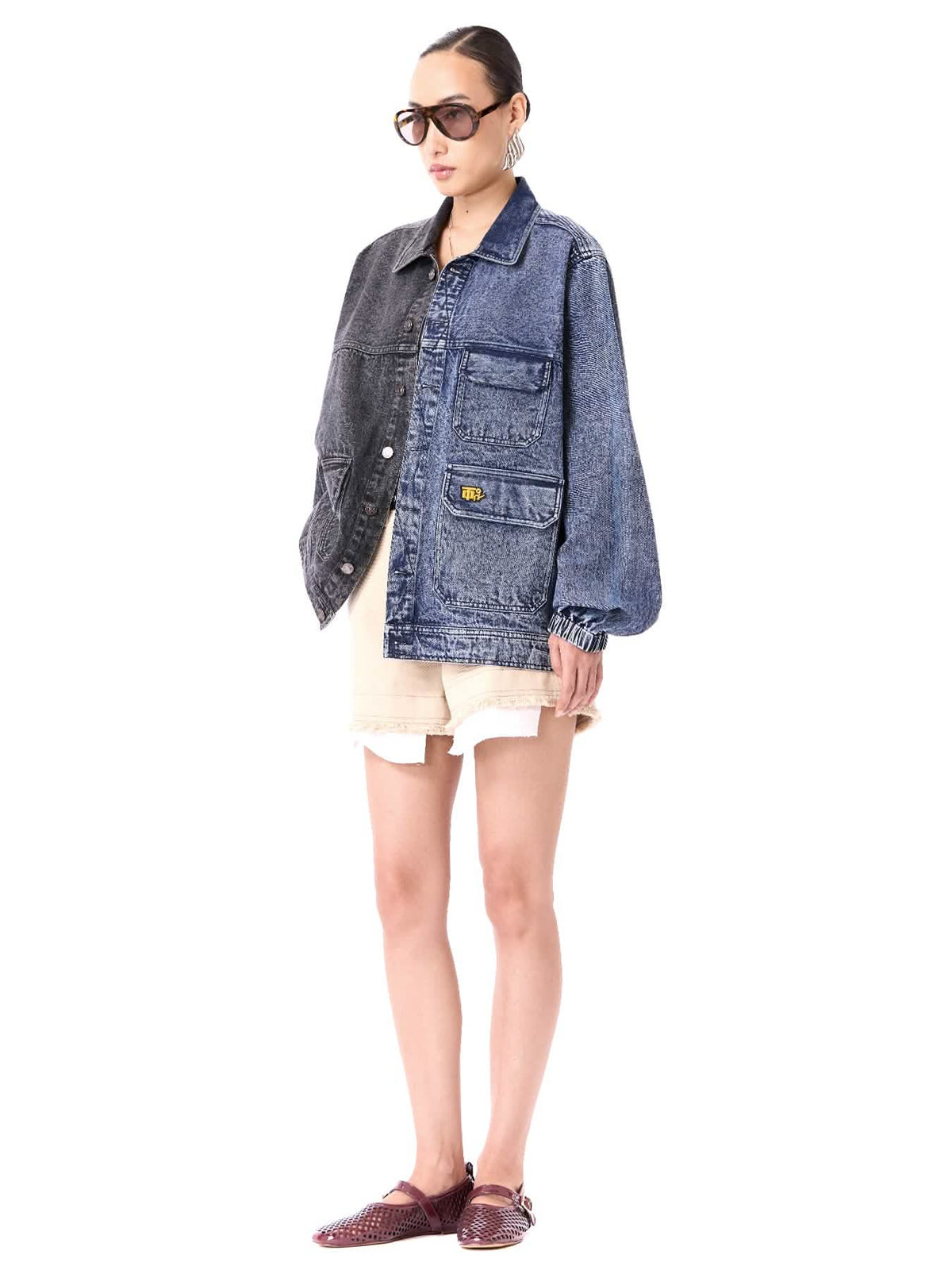 Logo Split Denim Jacket