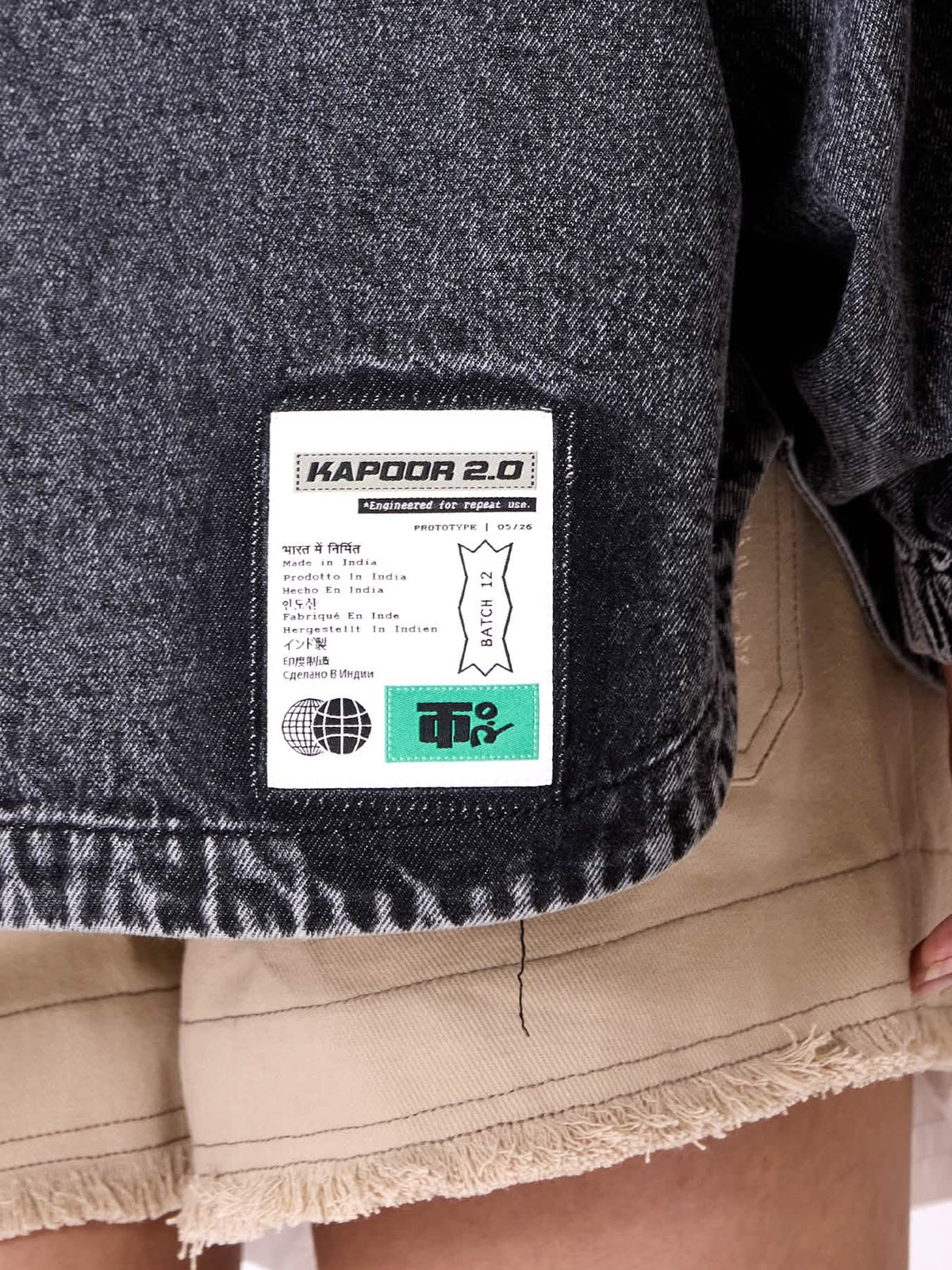 Logo Split Denim Jacket