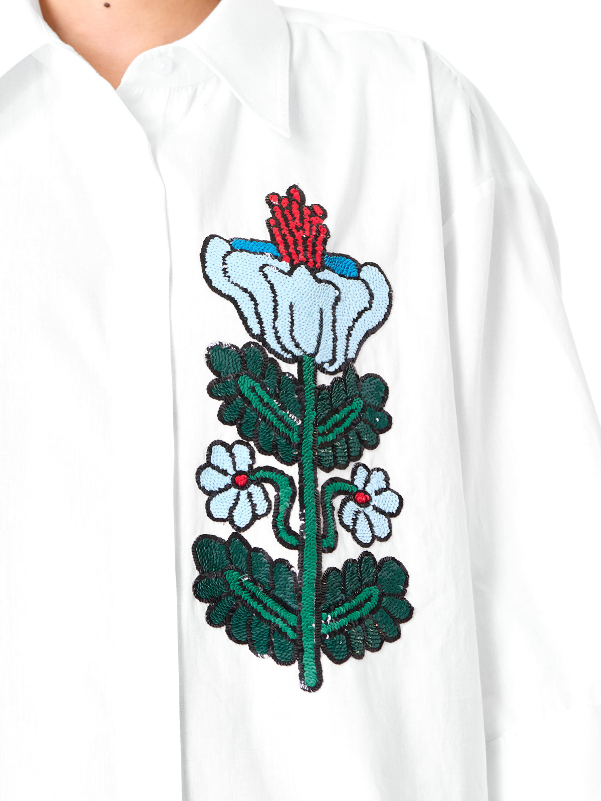 Embroidered Oversize Shirt