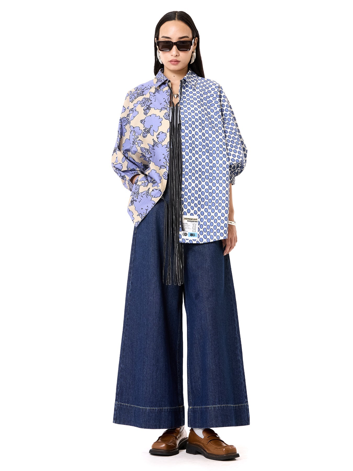 Wing Split Tie-up Shirt