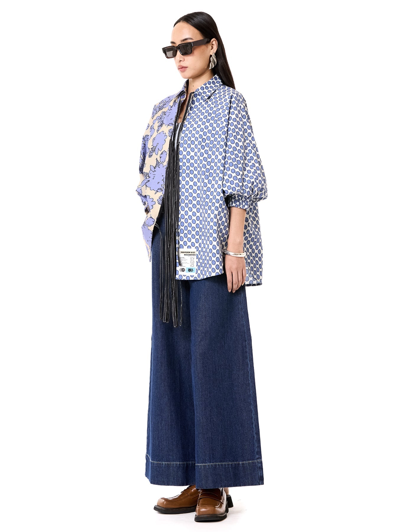 Wing Split Tie-up Shirt