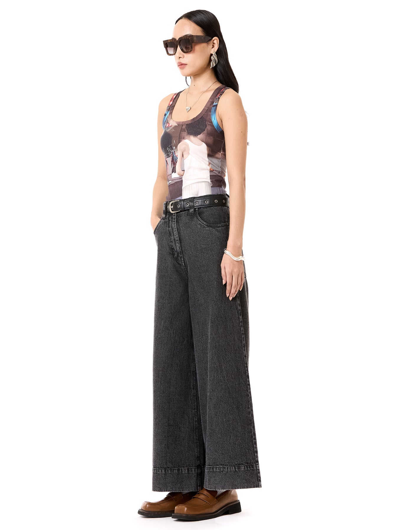 The Visitor' Ribbed Tank