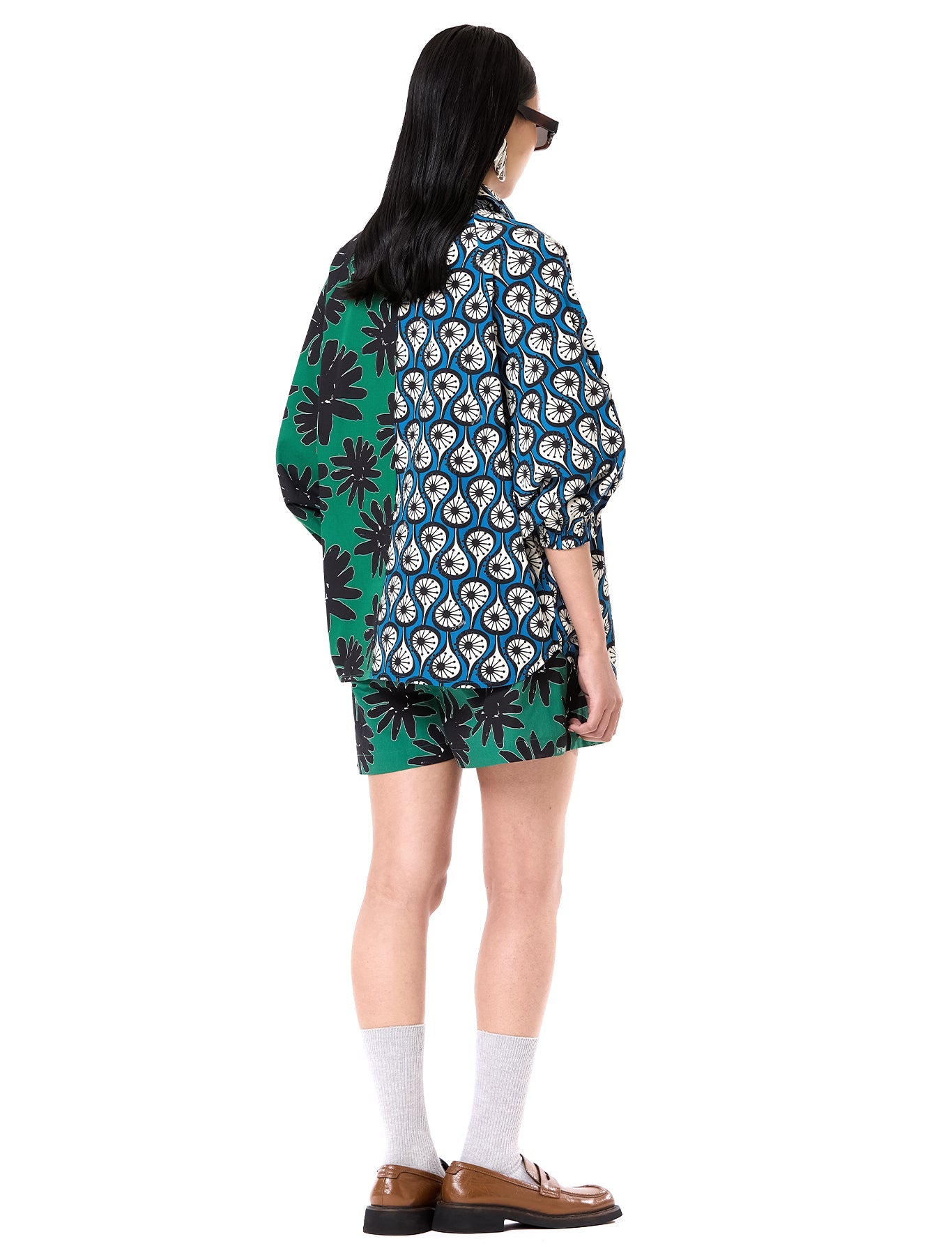 Split Tie-up Shirt Co-ord Set