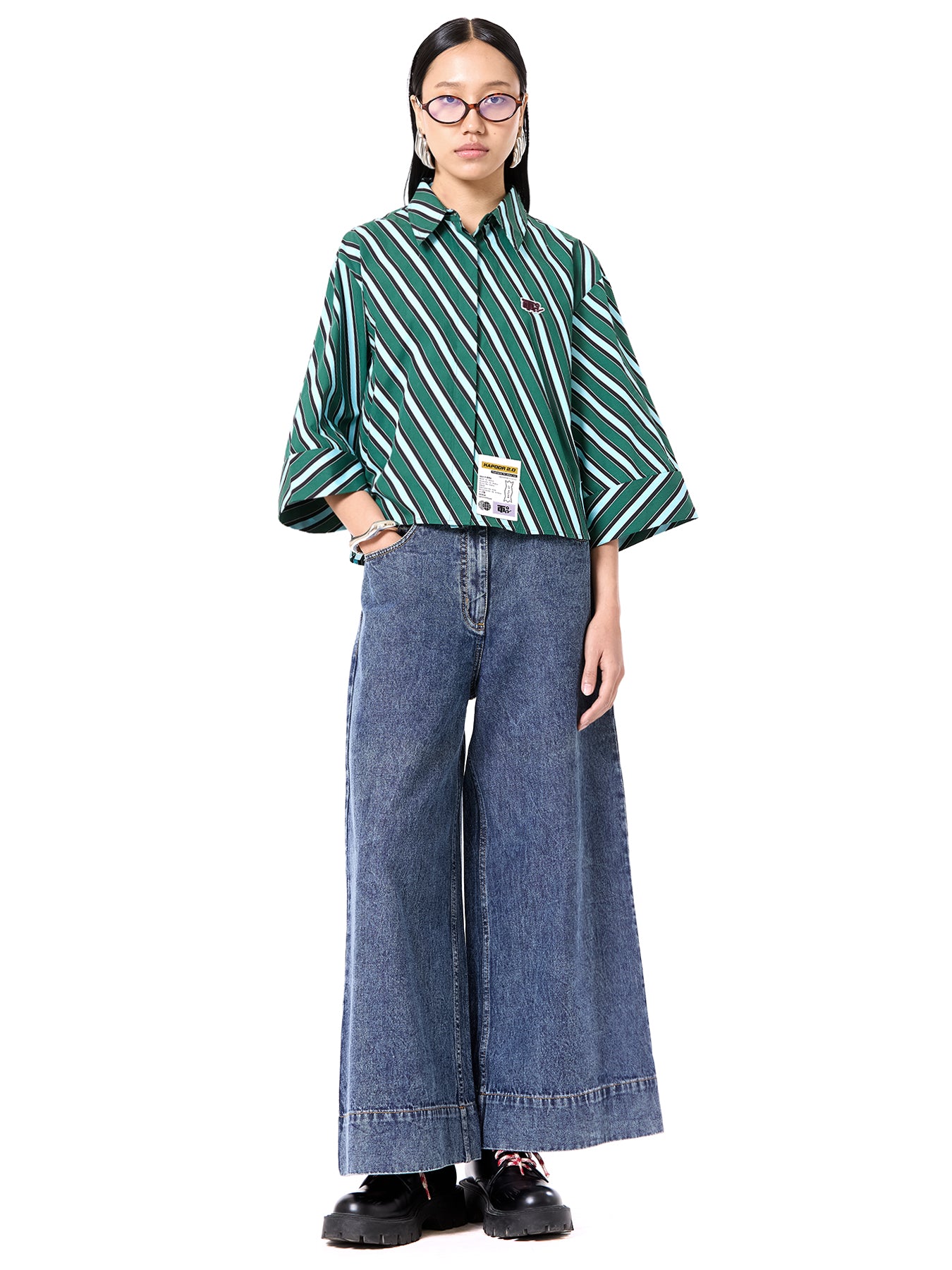 Oversized Cropped Shirt