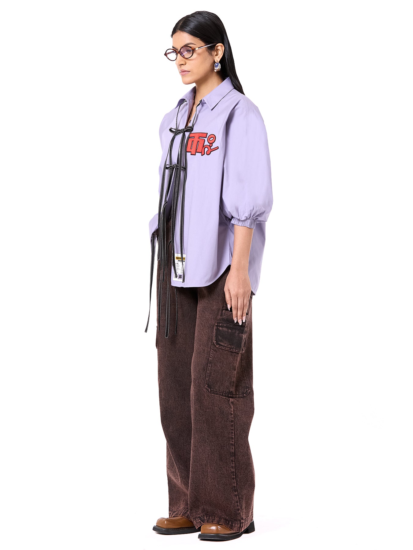 Logo Wing Tie-up Shirt