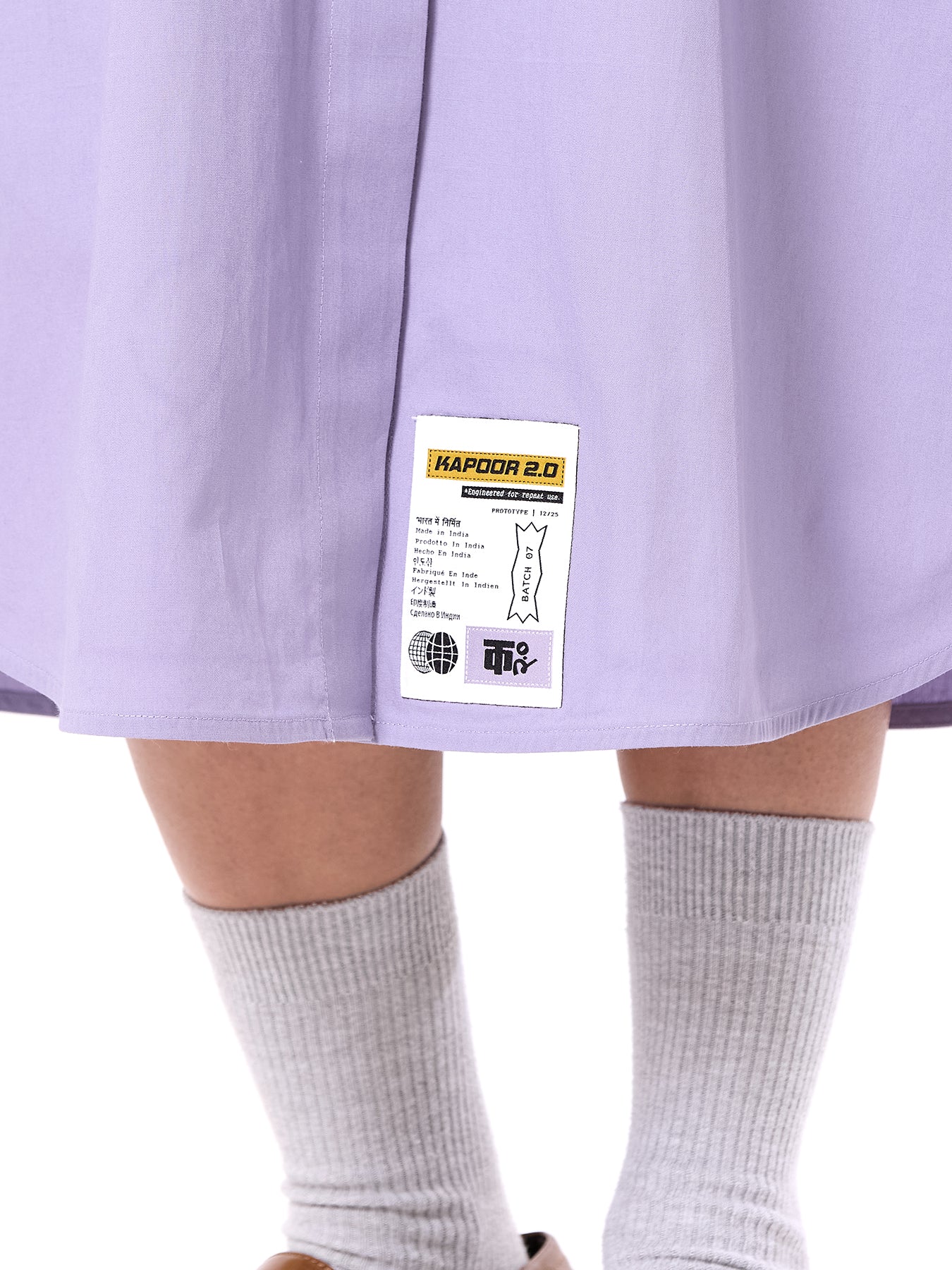 Embroidered Wing Shirt Dress