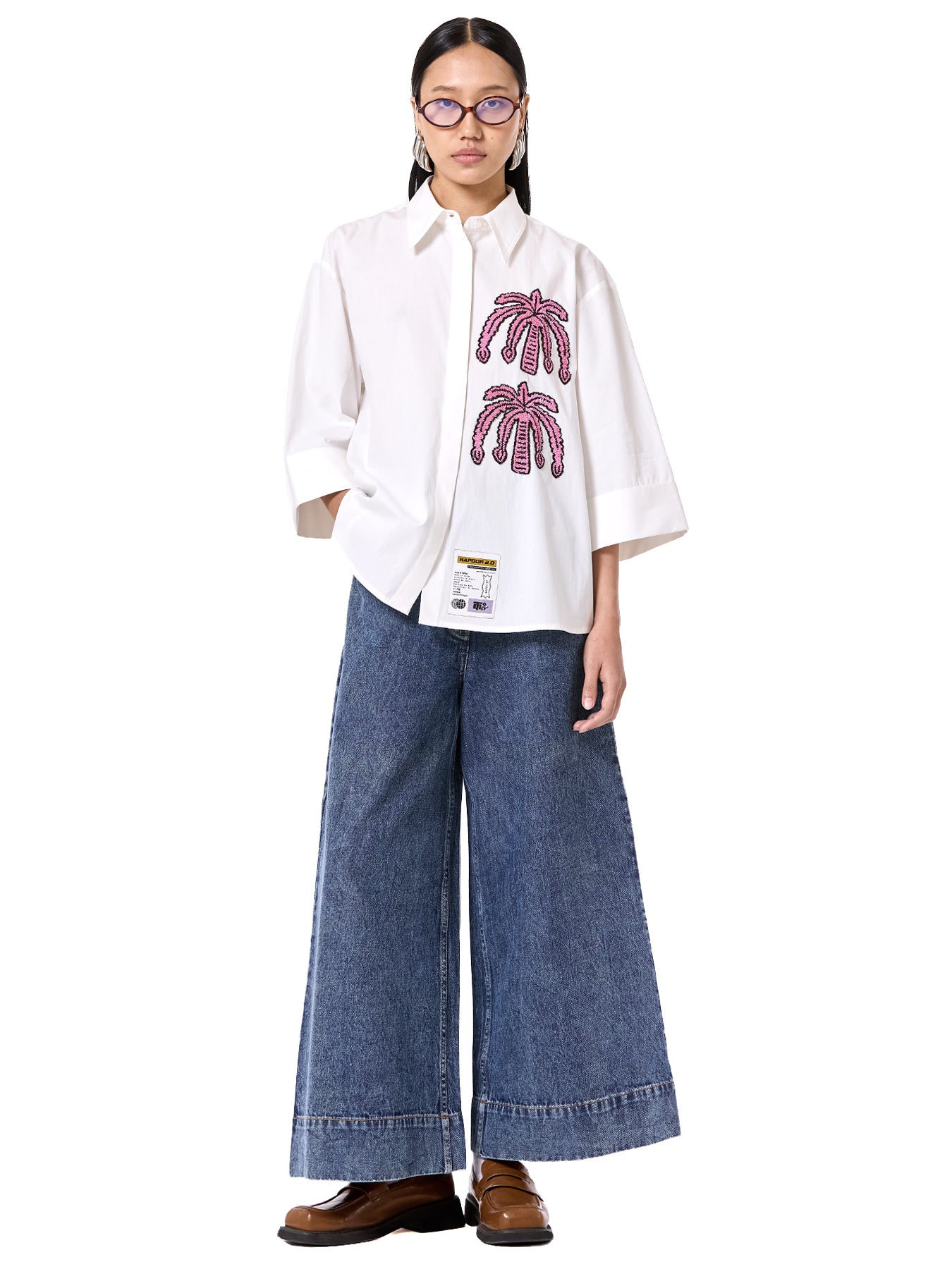 Embroidered Oversize Shirt