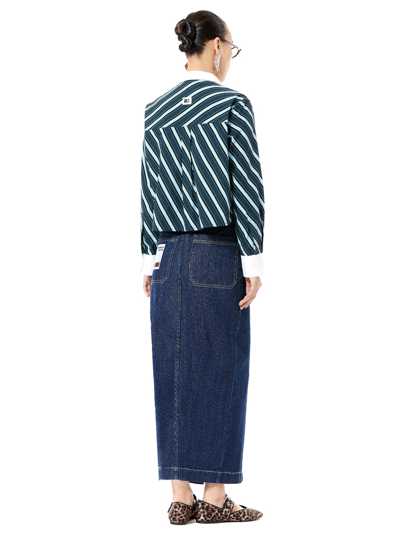 Embroidered Cropped Shirt