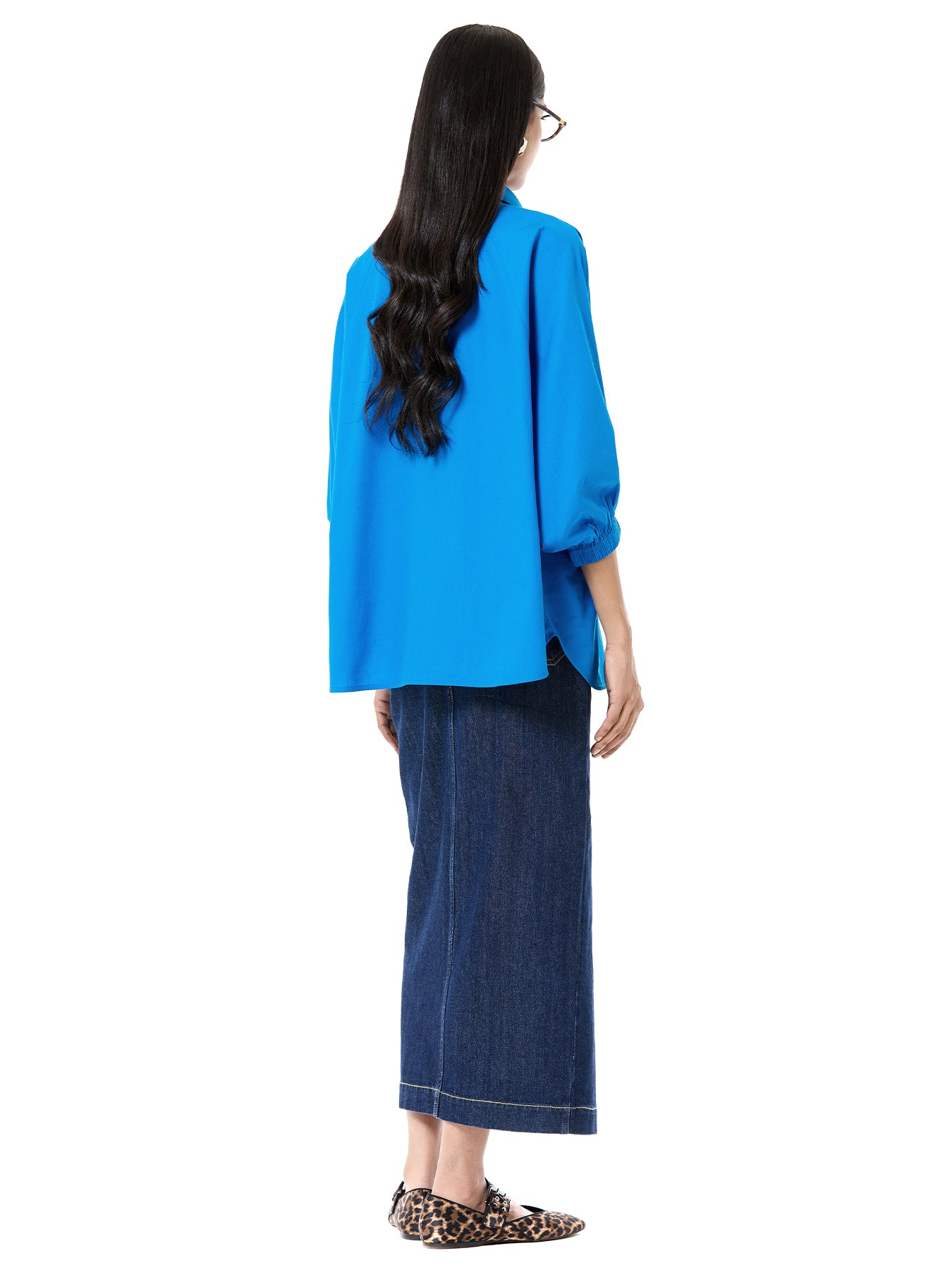 Embroidered Wing Tie-up Shirt