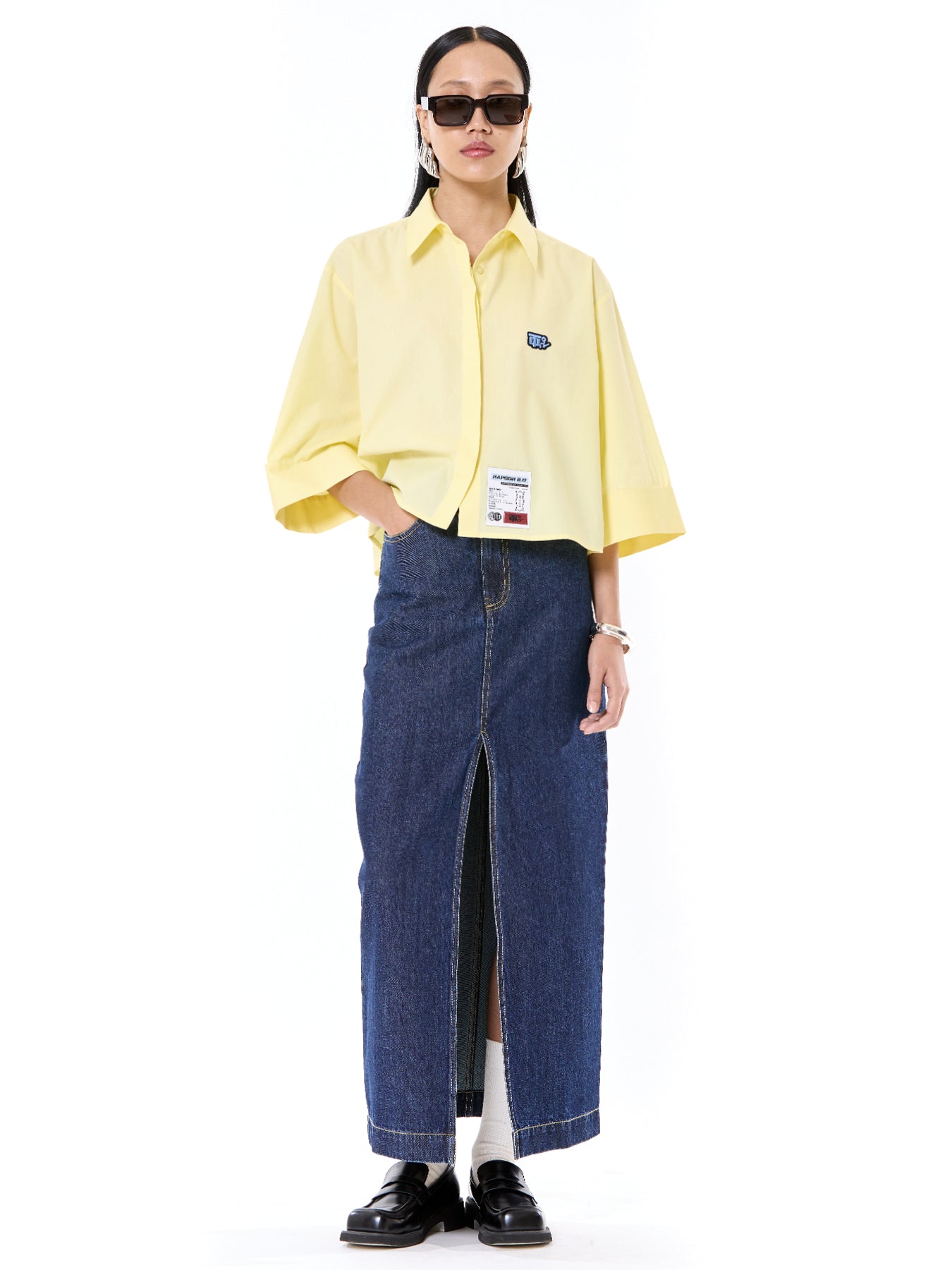 Oversized Cropped Shirt