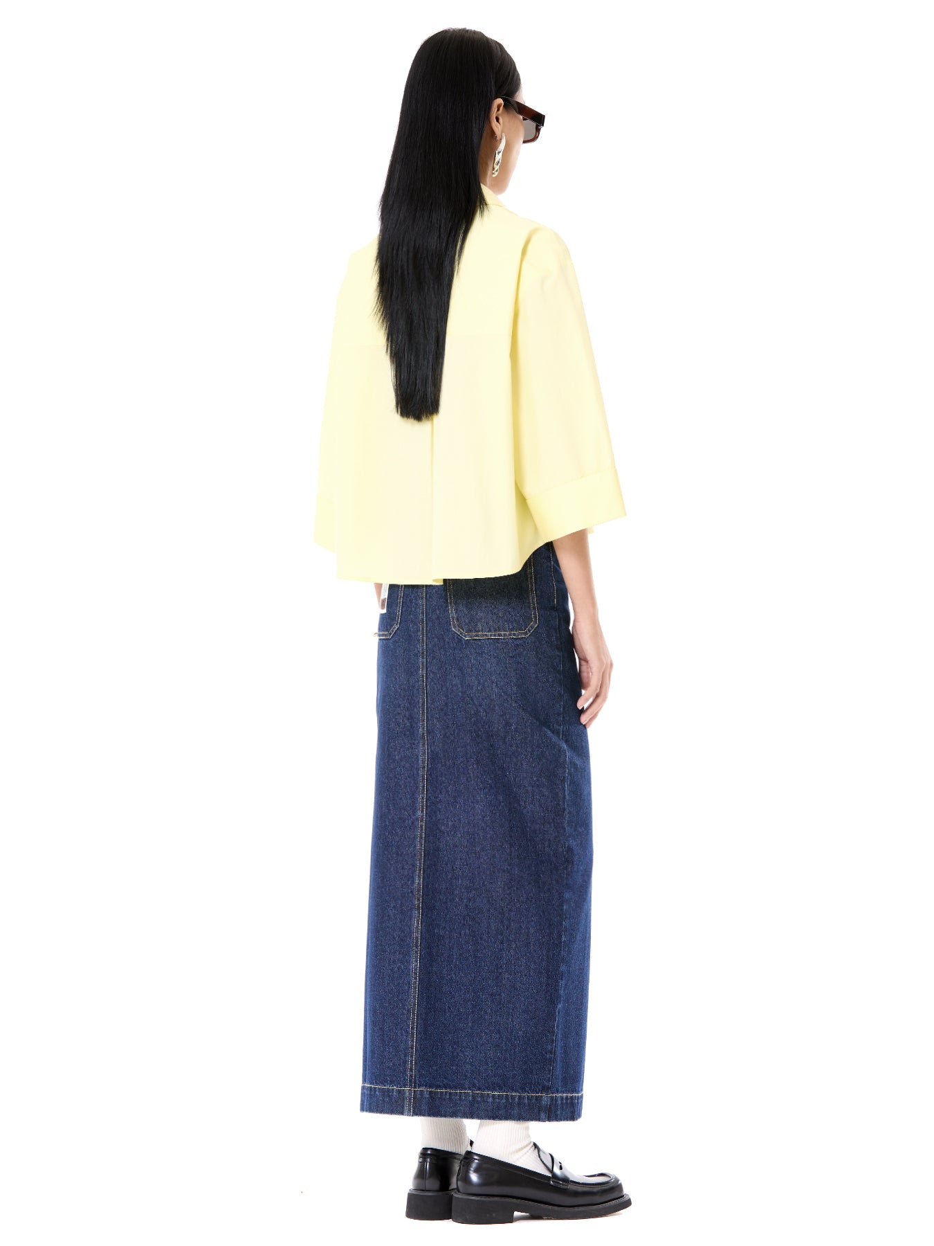 Oversized Cropped Shirt