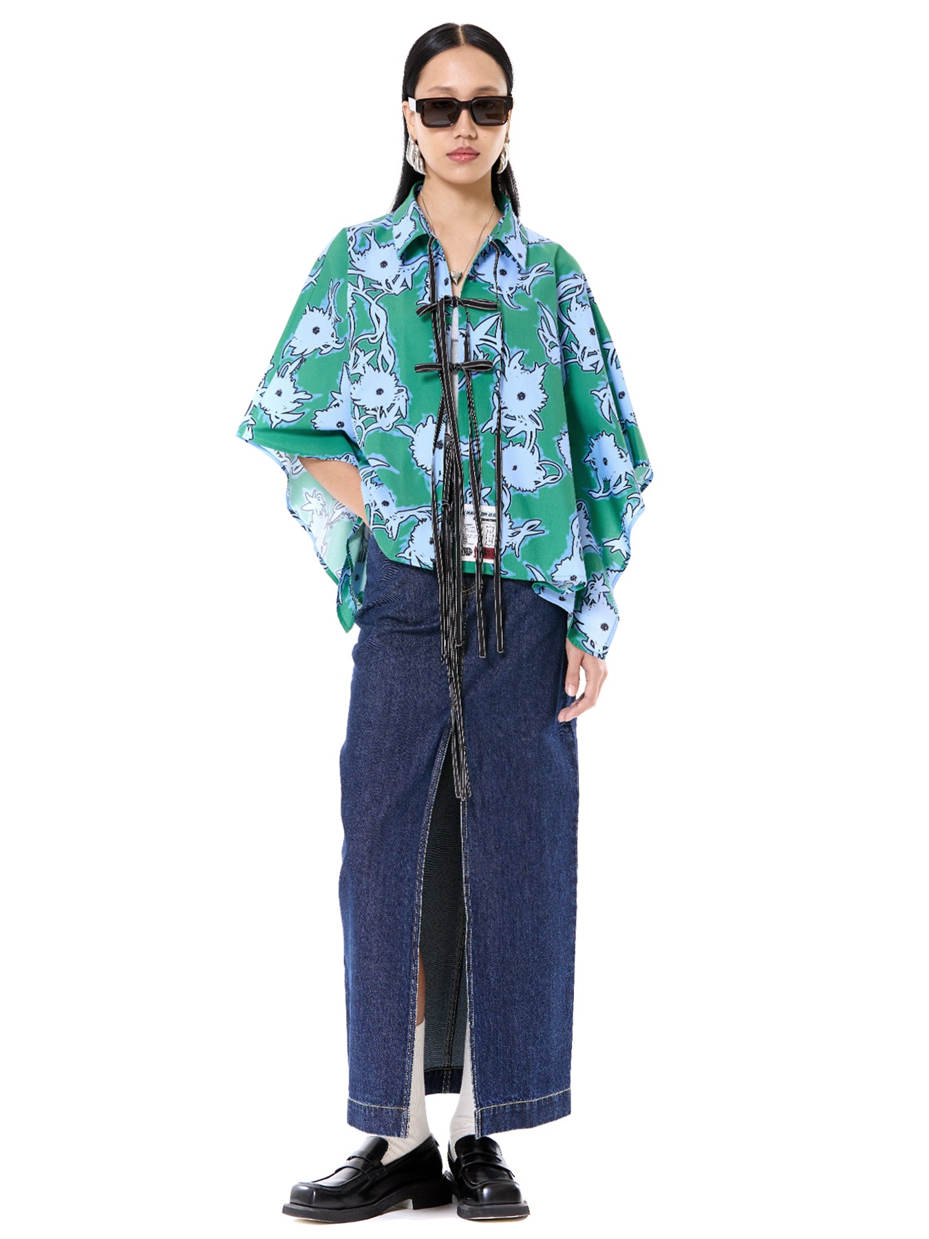 Lagoon Kaftan Tie-up Shirt