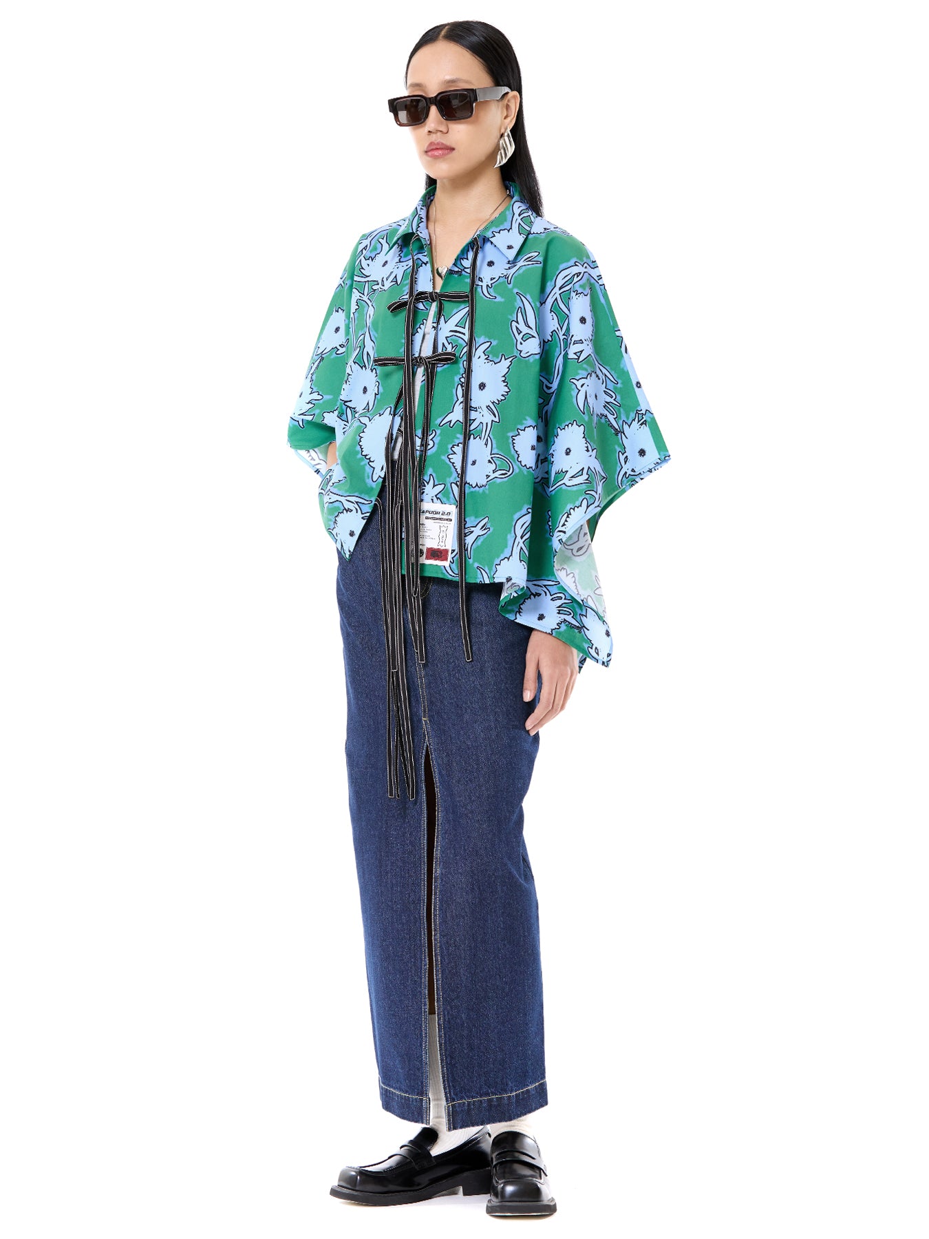 Lagoon Kaftan Tie-up Shirt