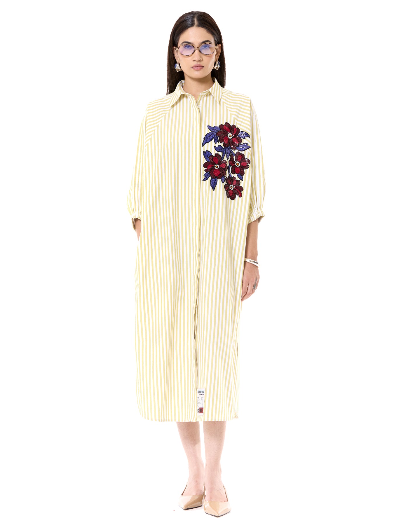 Embroidered Wing Dress