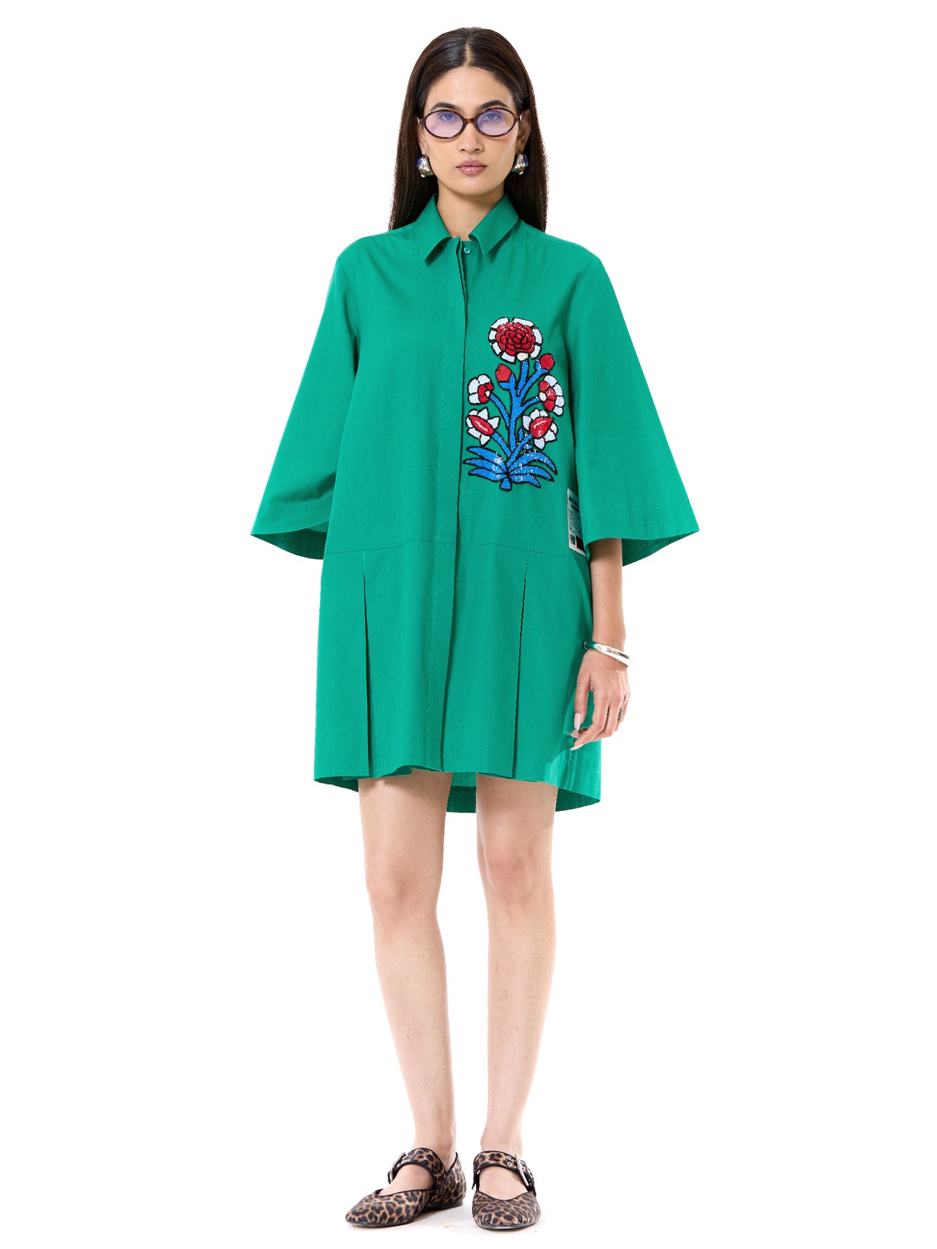Embroidered Studio Dress