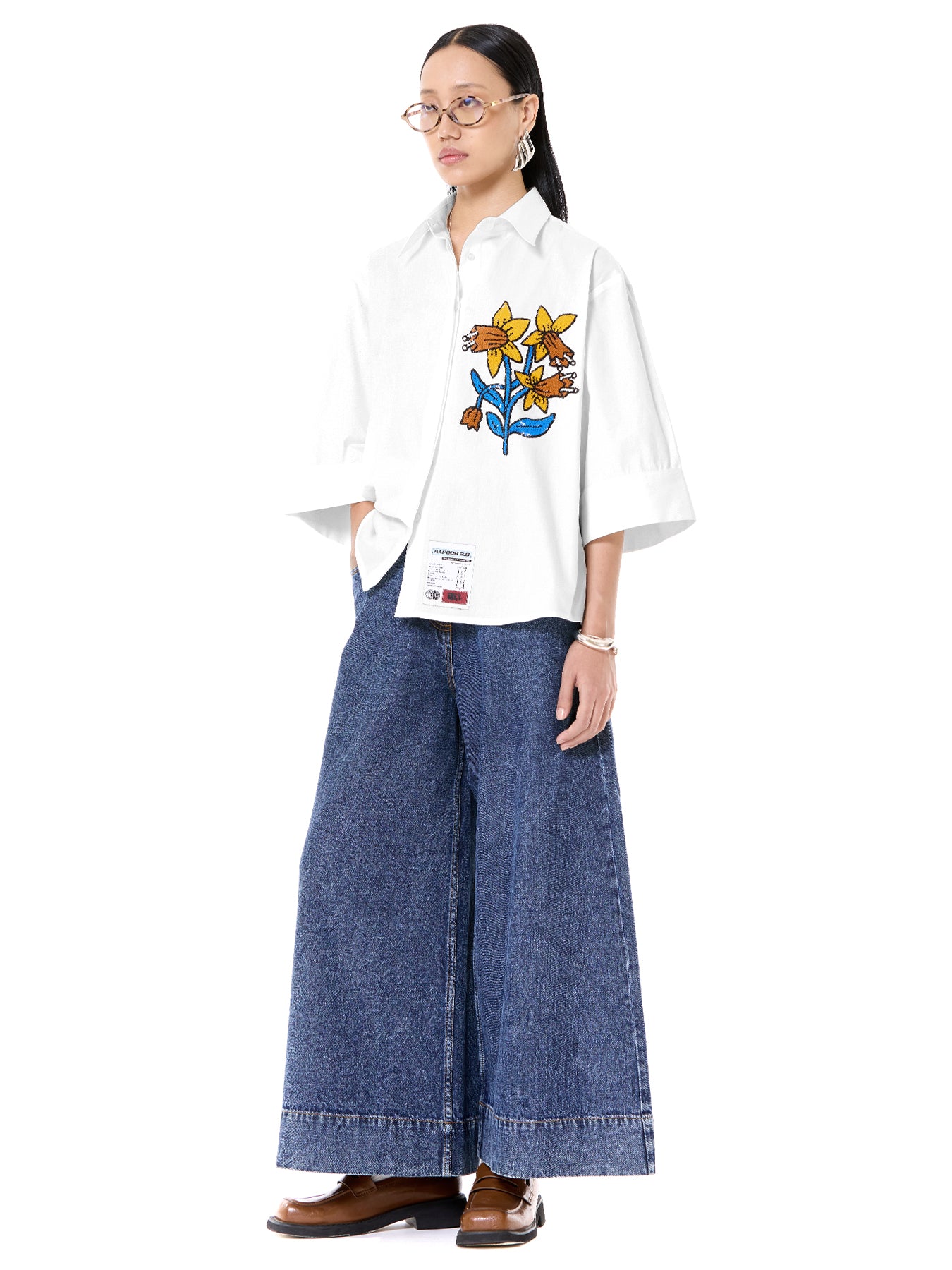 Embroidered Oversize Shirt