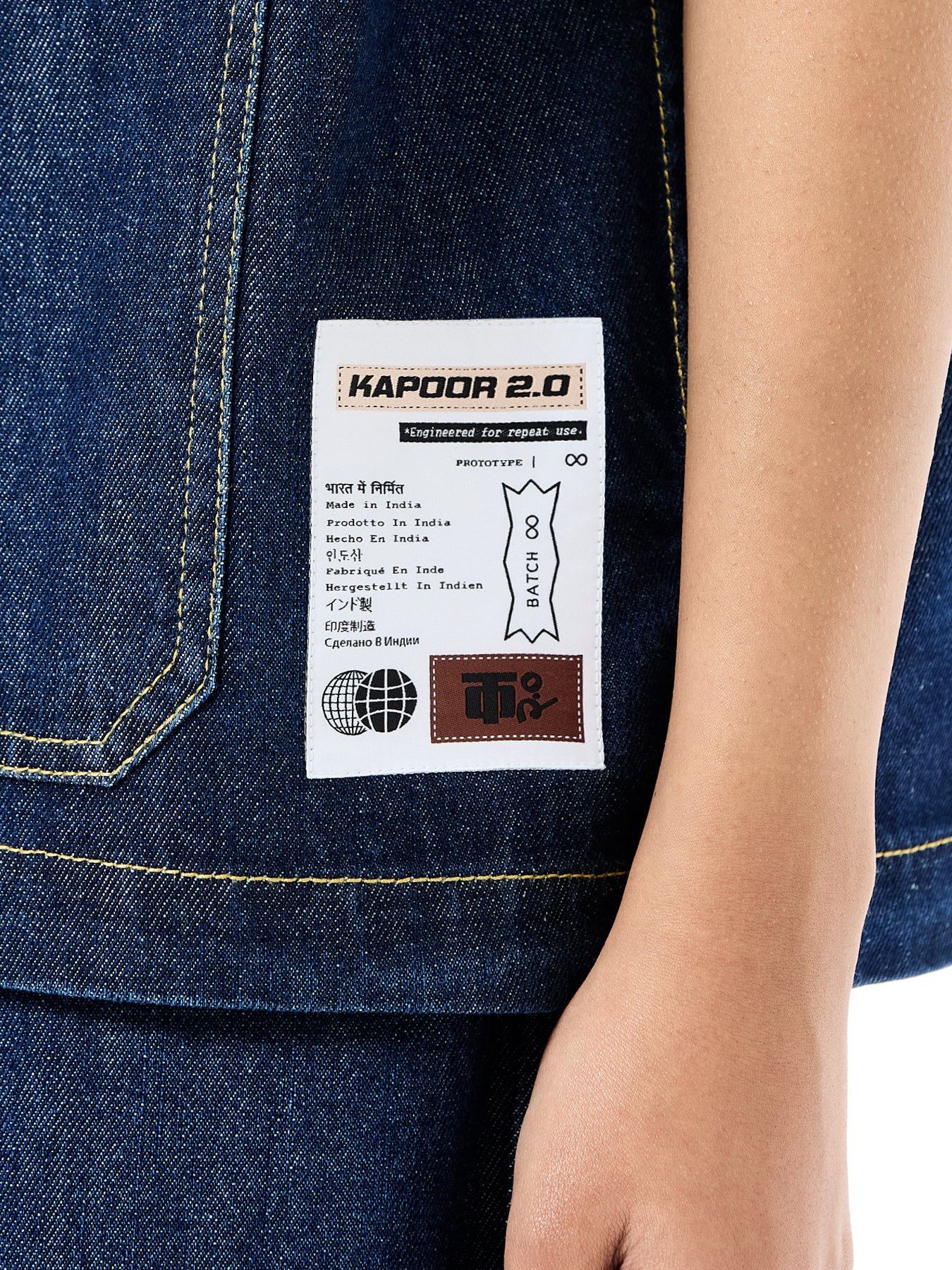 Distressed Tie-up Vest