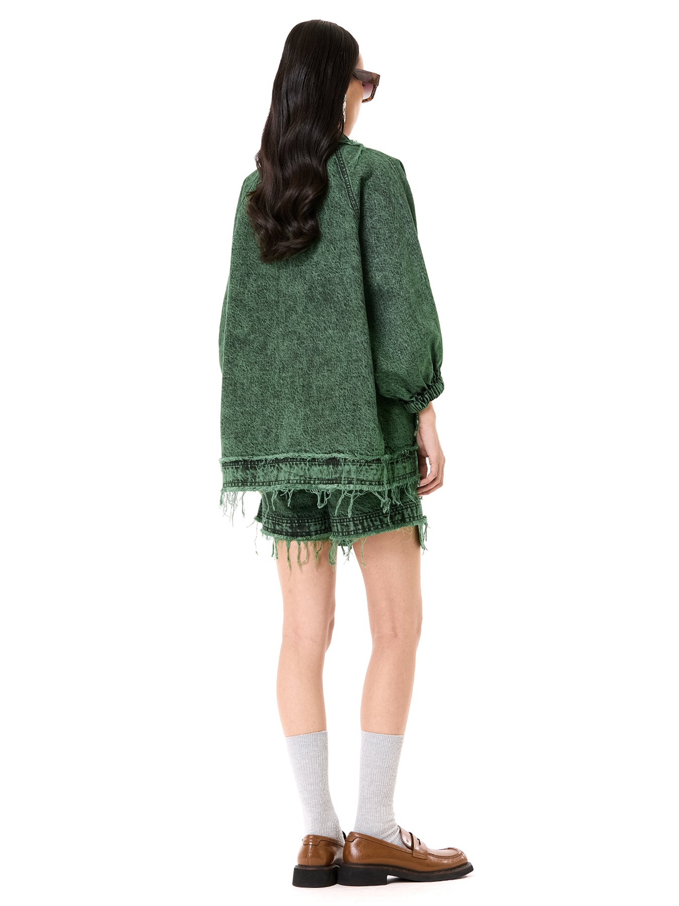 Raw Edge Denim Co-ord Set