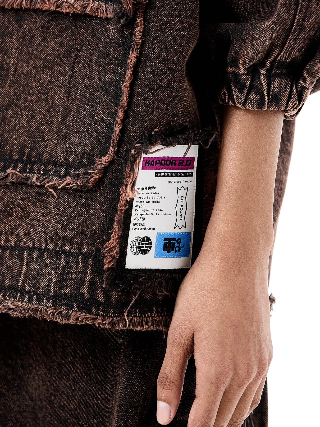 Raw Edge Denim Shacket